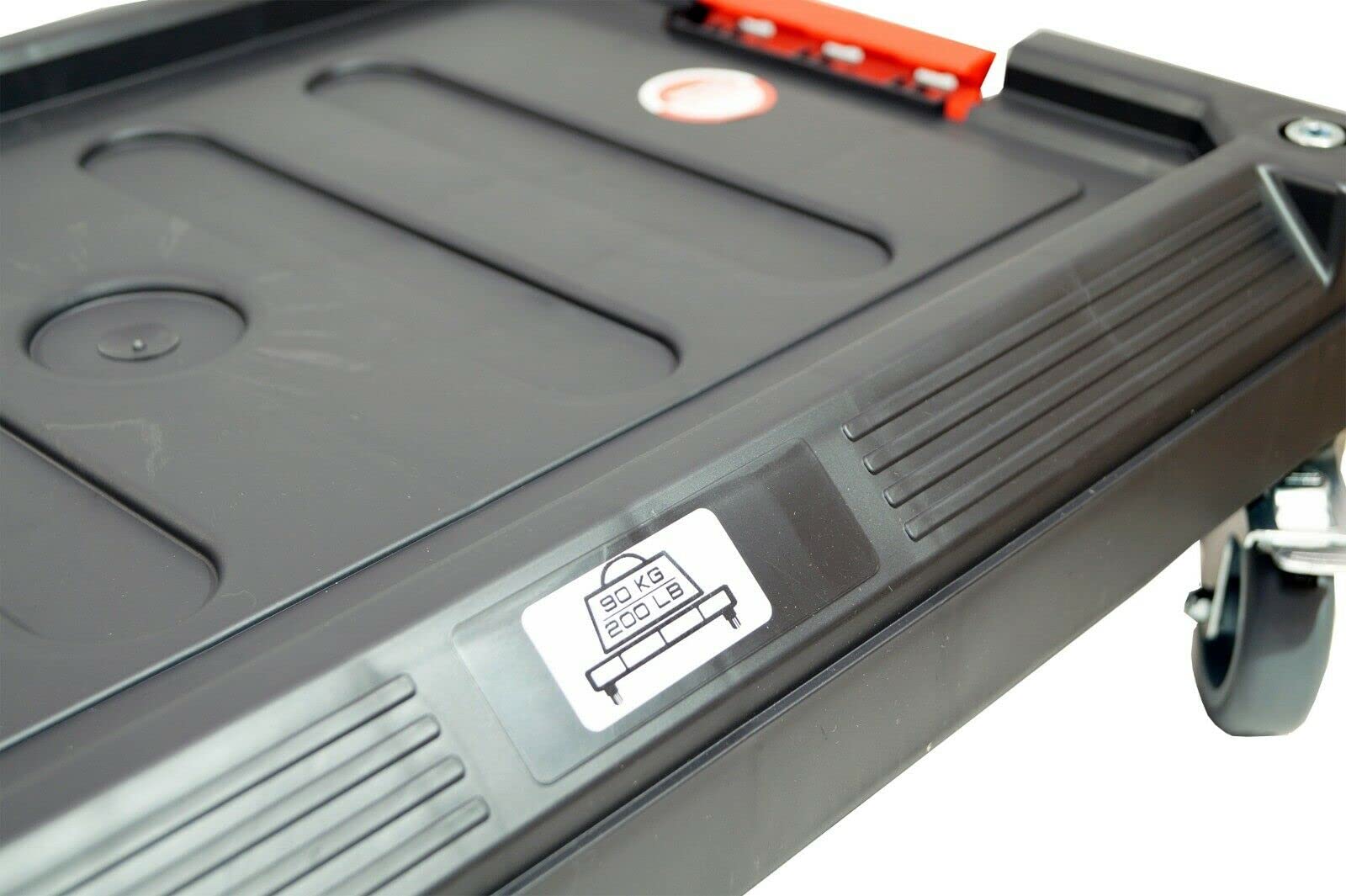 Produktbild von QBRICK 8552 Transportplattform Rollbrett – Bis 100 Kg, 595x395x175 Mm, Schwarz, Mit Schwenkrädern Und Bremsen, Für Qbrick Two Boxen