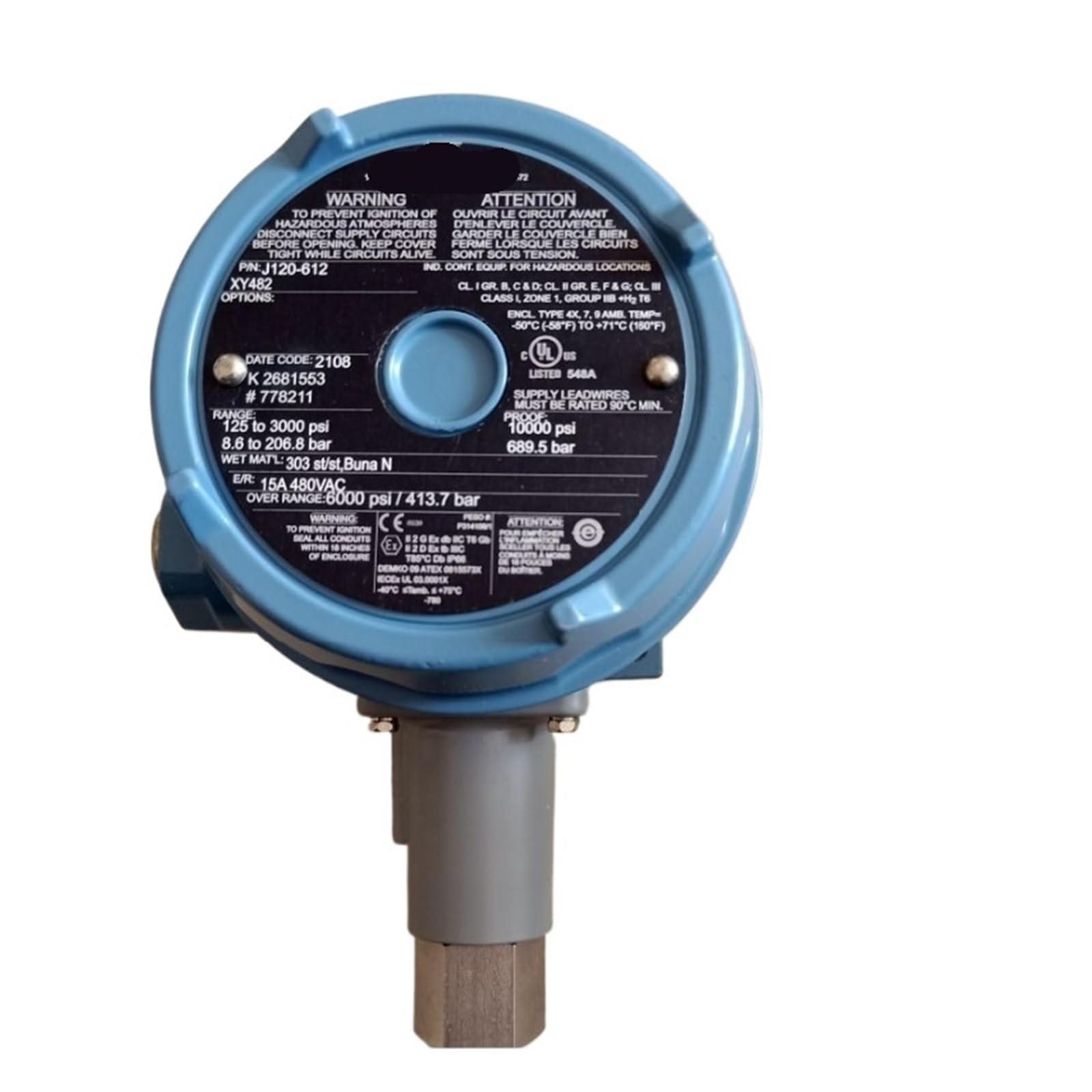 KSZHZYMGX Pressure switch, differential pressure switch J120-612