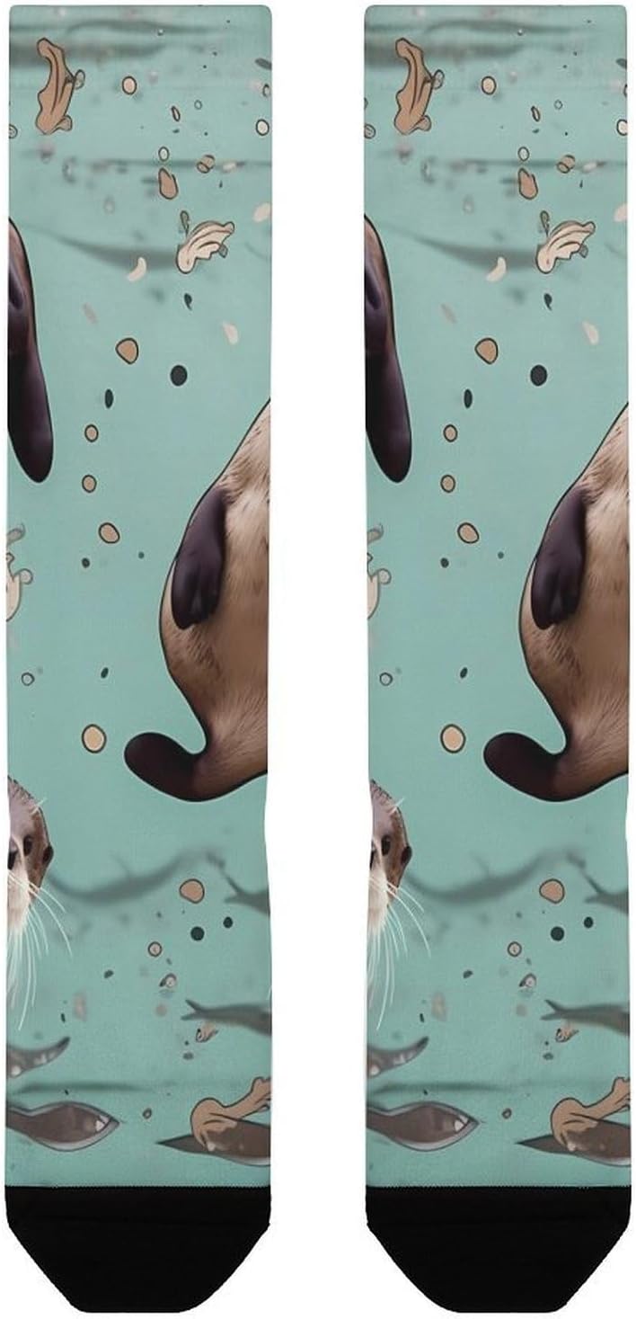 Otters Knee High Soccer Socks Moisture Wicking