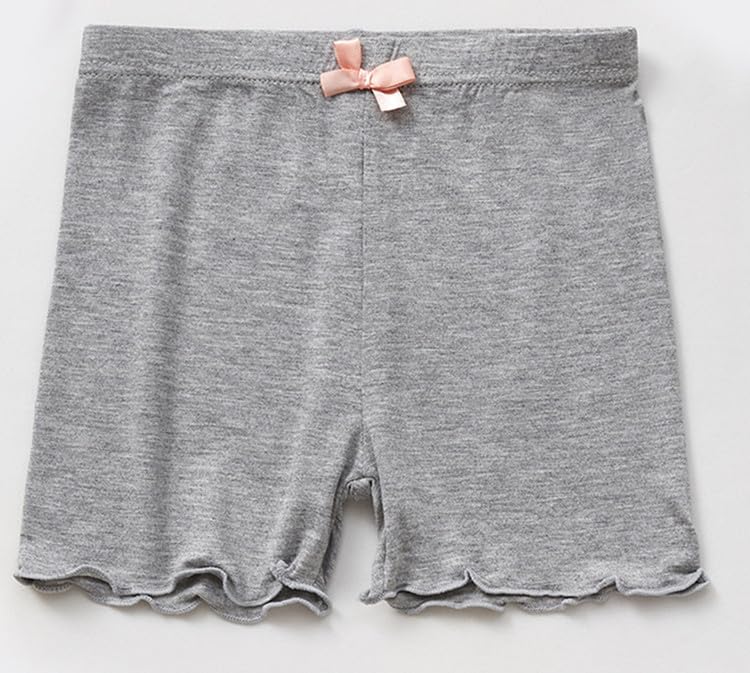 4 Pack of Kids Teen Girls Bowknot Underwear Multi-Color Comfy Under Dress Shorts Cotton Shorts4