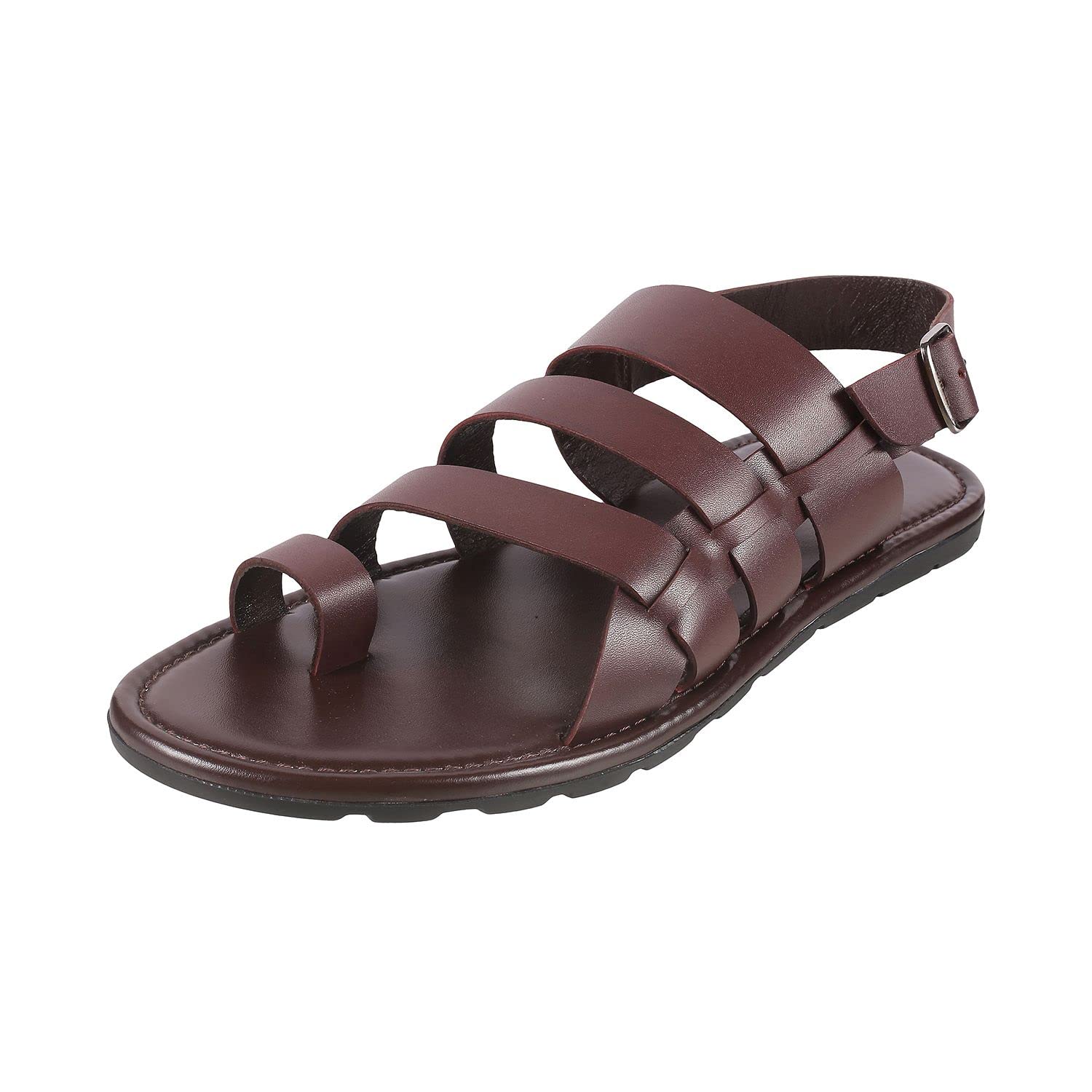 Metro Mens Leather Maron Sandals (Size (7 UK (41 EU)) (B0B3J82W3J) Amazon Price History, Amazon Price Tracker