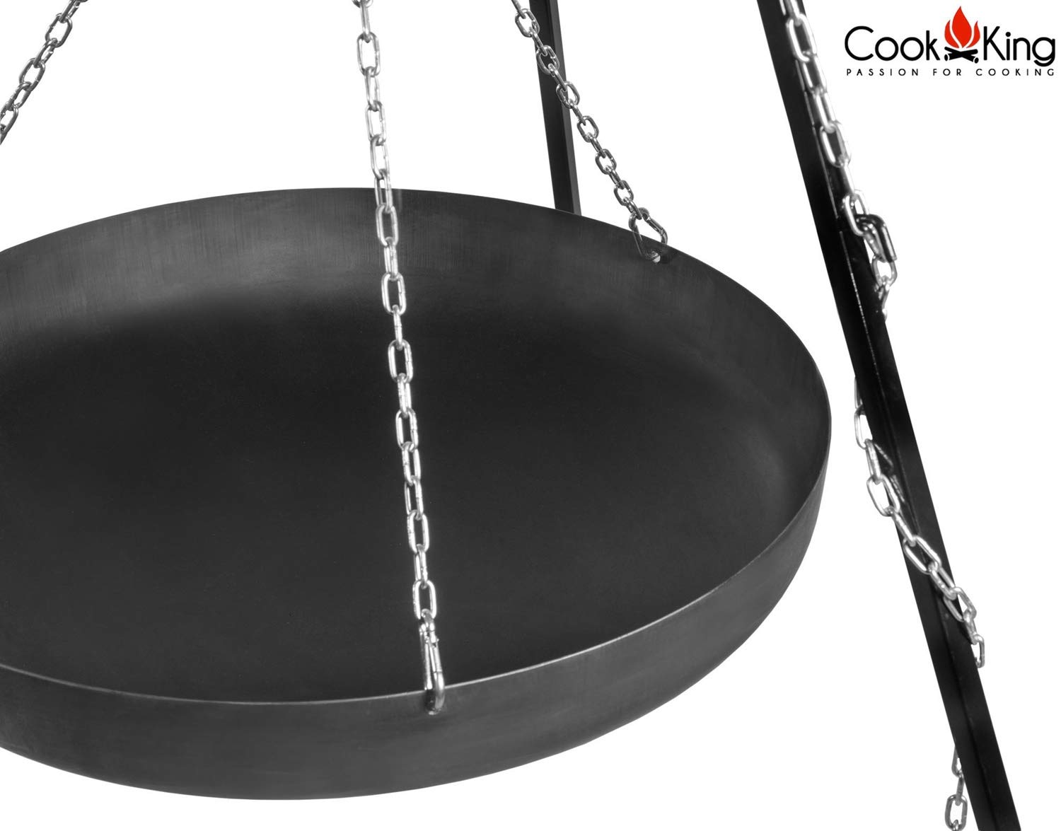 Wok/Pfanne Ø 70 cm geeignet für Dreibein aus Stahl zum Kochen und Braten CookKing