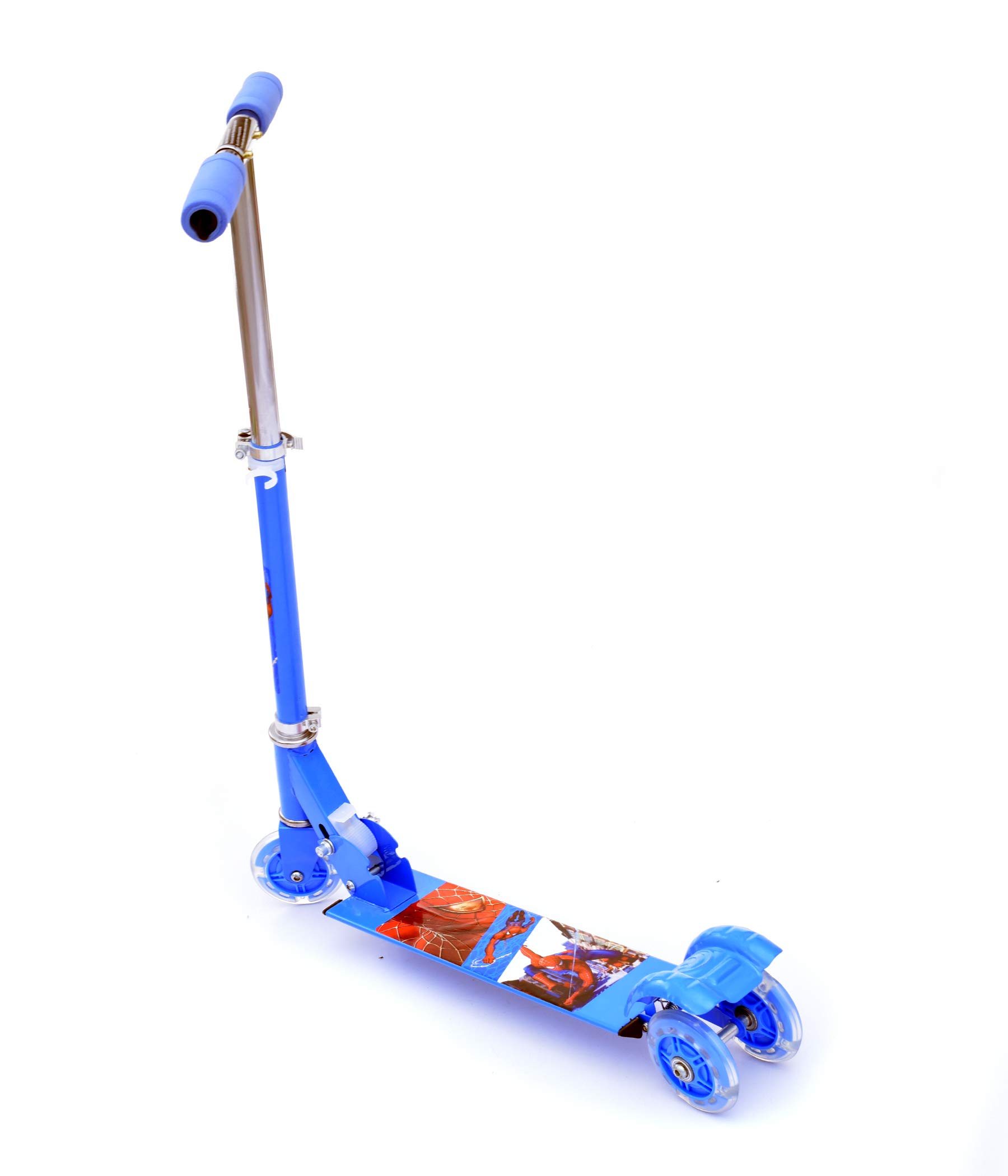 IRIS Kids Foldable 3 Wheel Scooter Tricycle for Indoor & Outdoor Fun (Blue) 4