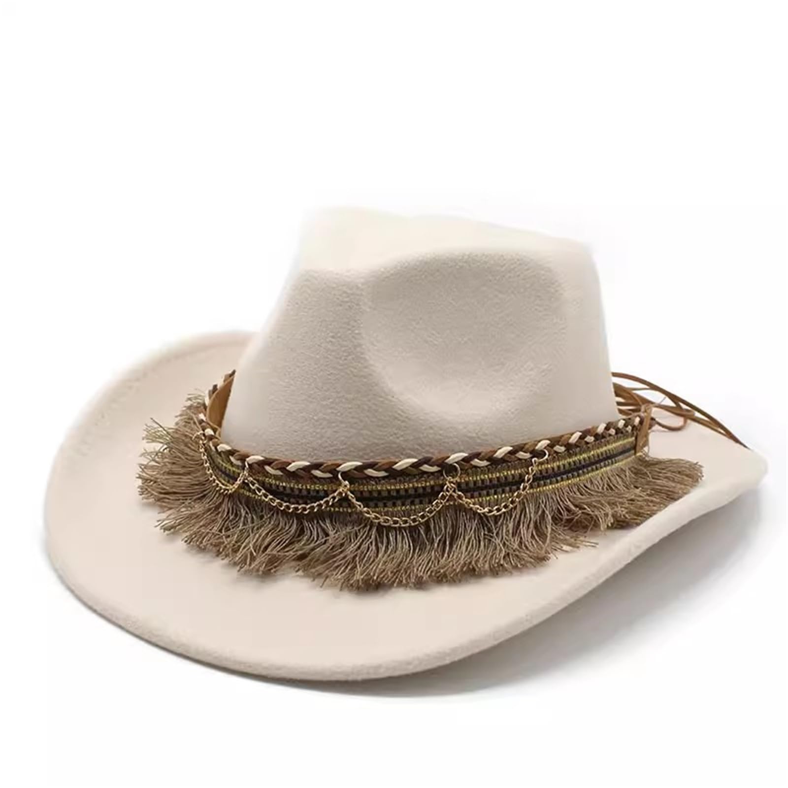 Cappello da Cowboy Cappello da Uomo in Feltro Vintage, Cappello Ballo Jazz, a Bombetta in Tweed per Uomo e Donna