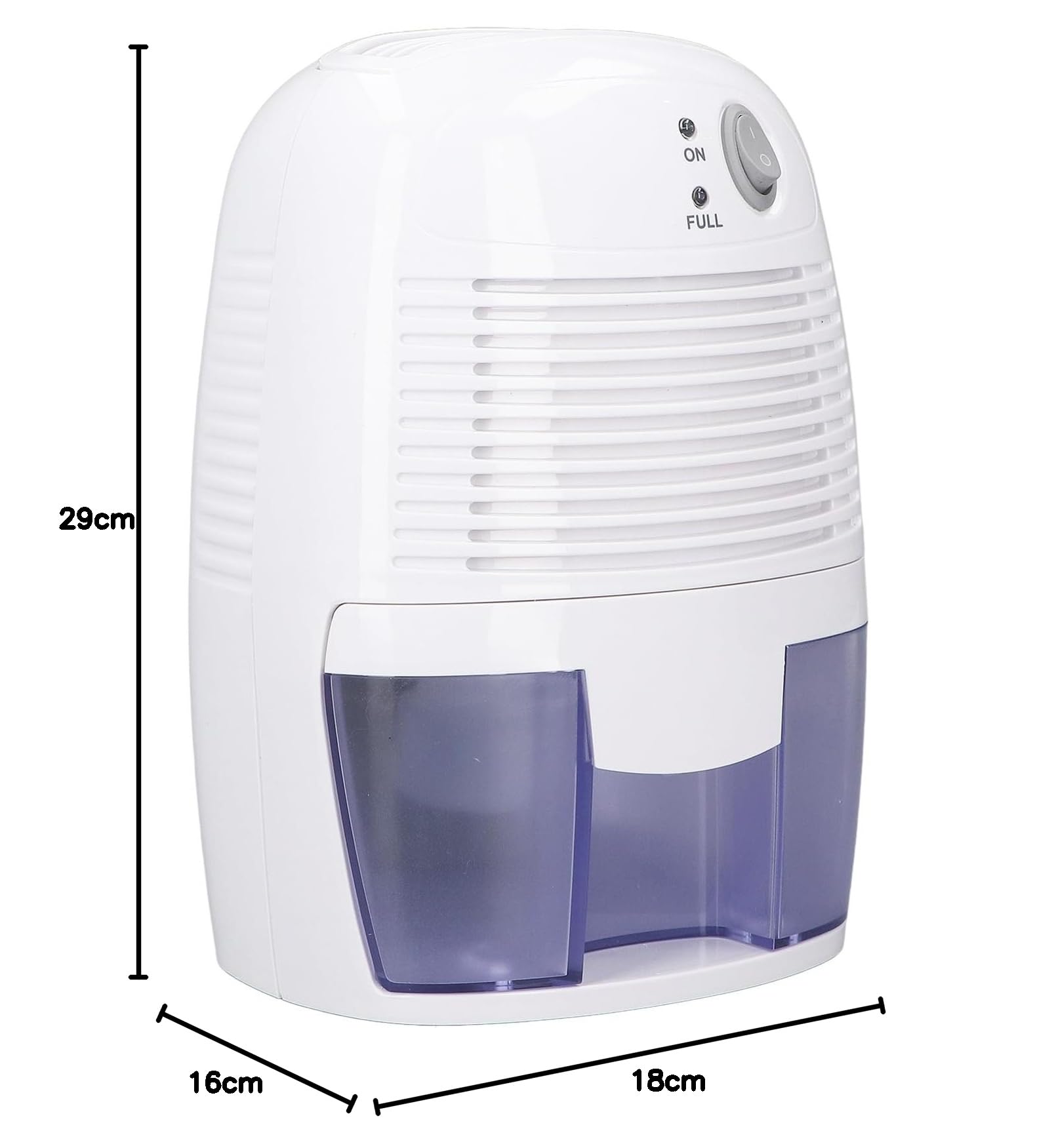 KIMISS Mini Deumidificatore USB 500ml – Controllo Intelligente, Silenzioso, Design Compatto per Casa, Ufficio, Armadi e Camere da Letto
