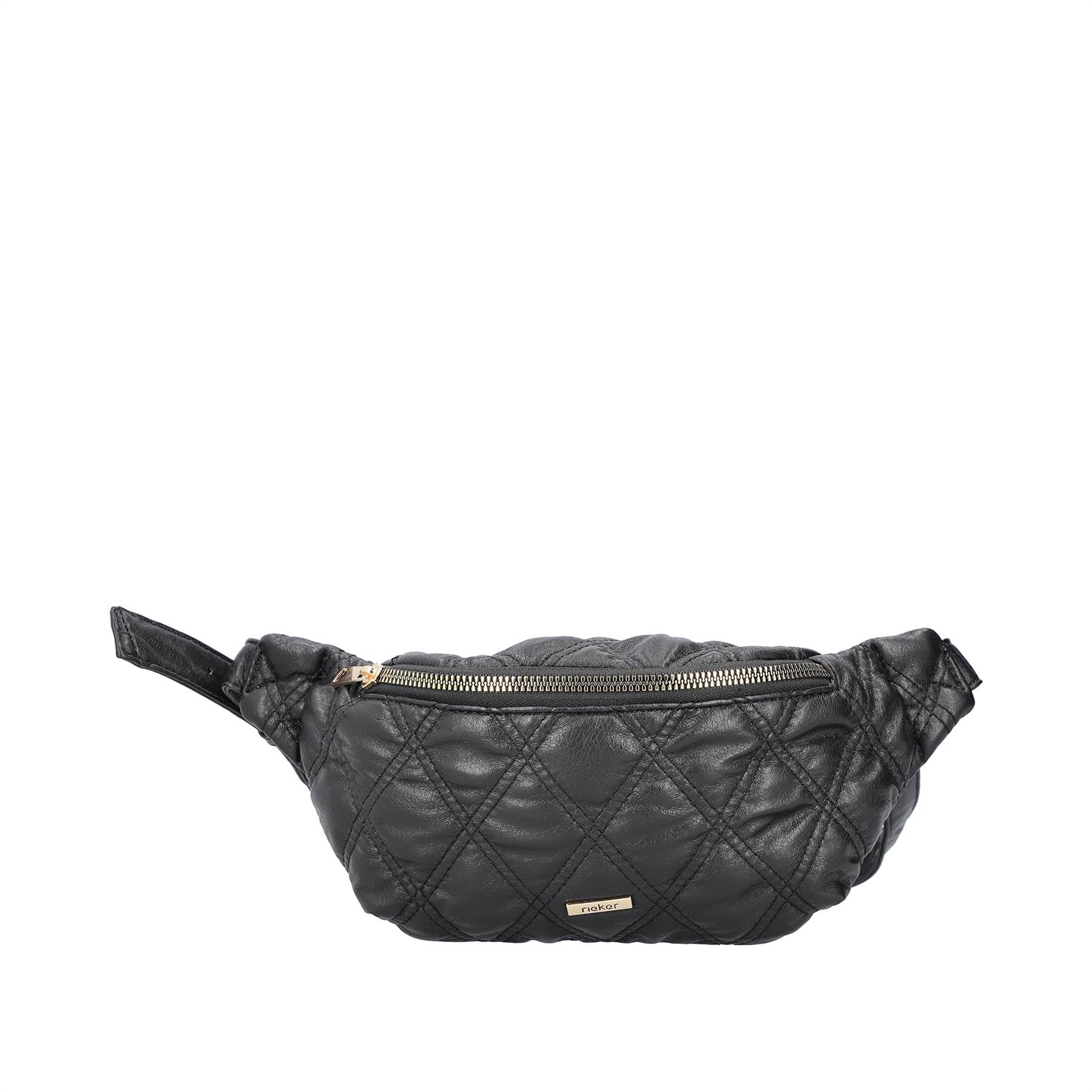Rieker Women's H1502 Crossbody Bag, black, One Size