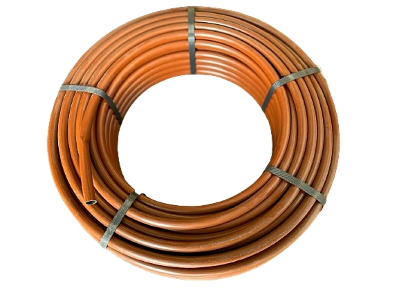 Mugar- Tuberías para Riego por Goteo de 16mm de Diámetro Marrones o Negras- Bobinas de Riego por Goteo- Tubos de Goteo de 16mm (Marrón, 100 metros)