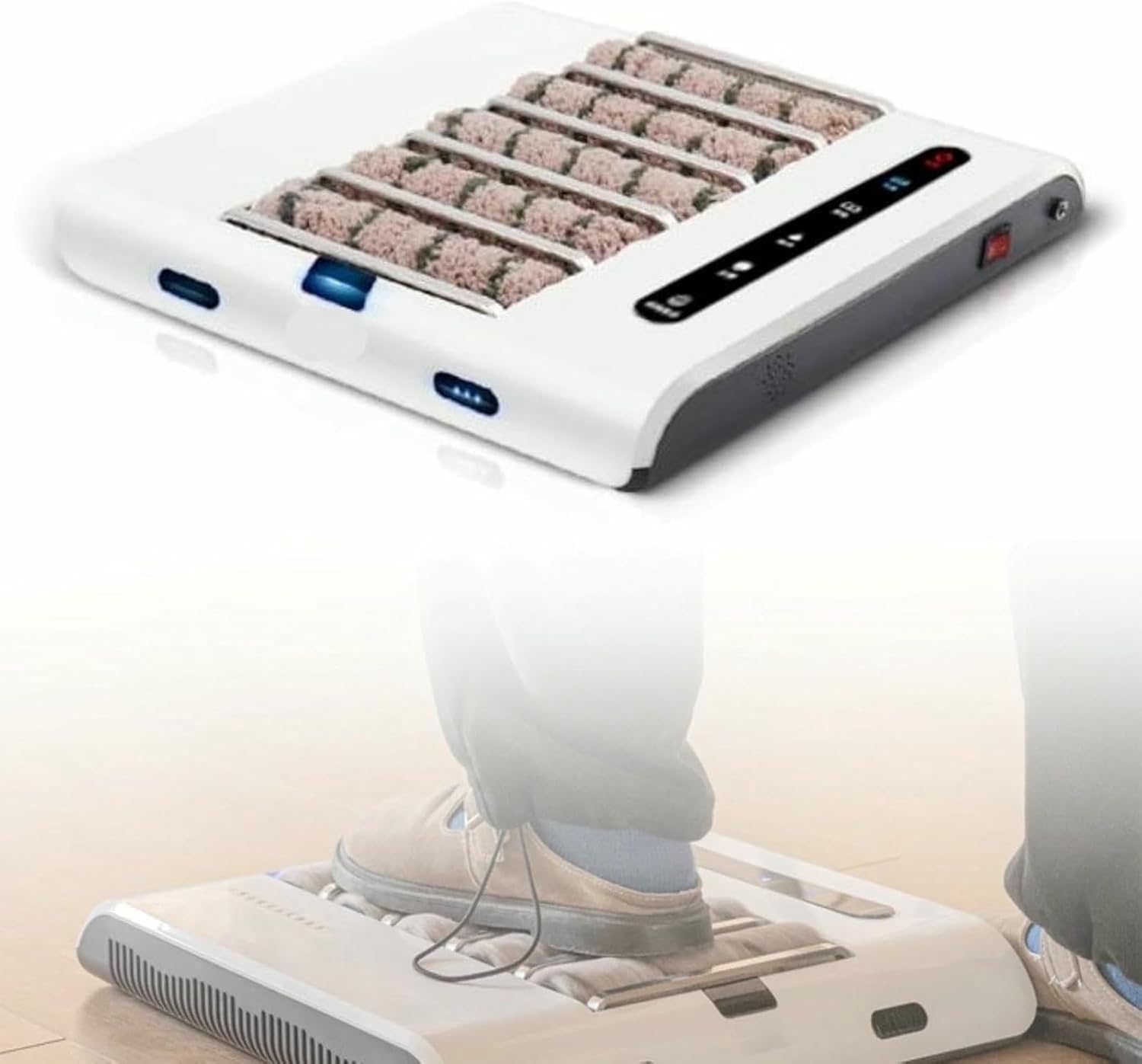 Electric Sole Cleaning Machine，Sole Cleaning Machine, Intelligent Automatic Induction Shoe Cleaner Rub + Suck 2-in-1 No Water Cleaning，for Hotels, Commercial Buildings, Banks