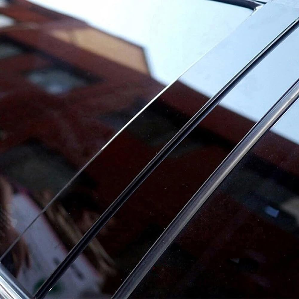 Osłony kolumn drzwiowych do Honda Civic Limousine 2016-2021, 6-częściowe, błyszczące, czarne, boczne panele kolumn drzwiowych