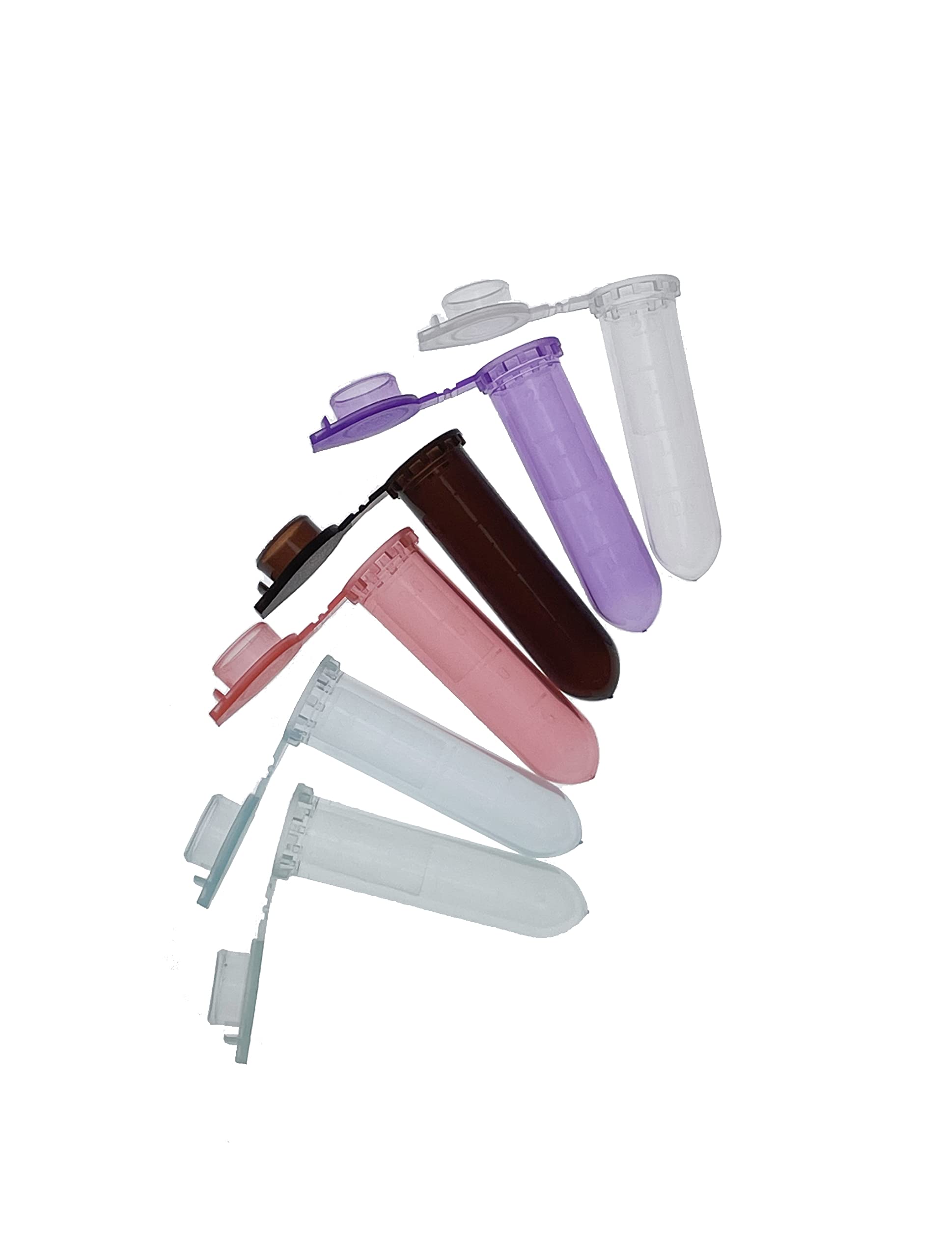 500 Microprovette Da 2ml MUHWA - Con Tappo A Scatto, Graduate, Per Laboratorio (Colori Assortiti) - Foto 4