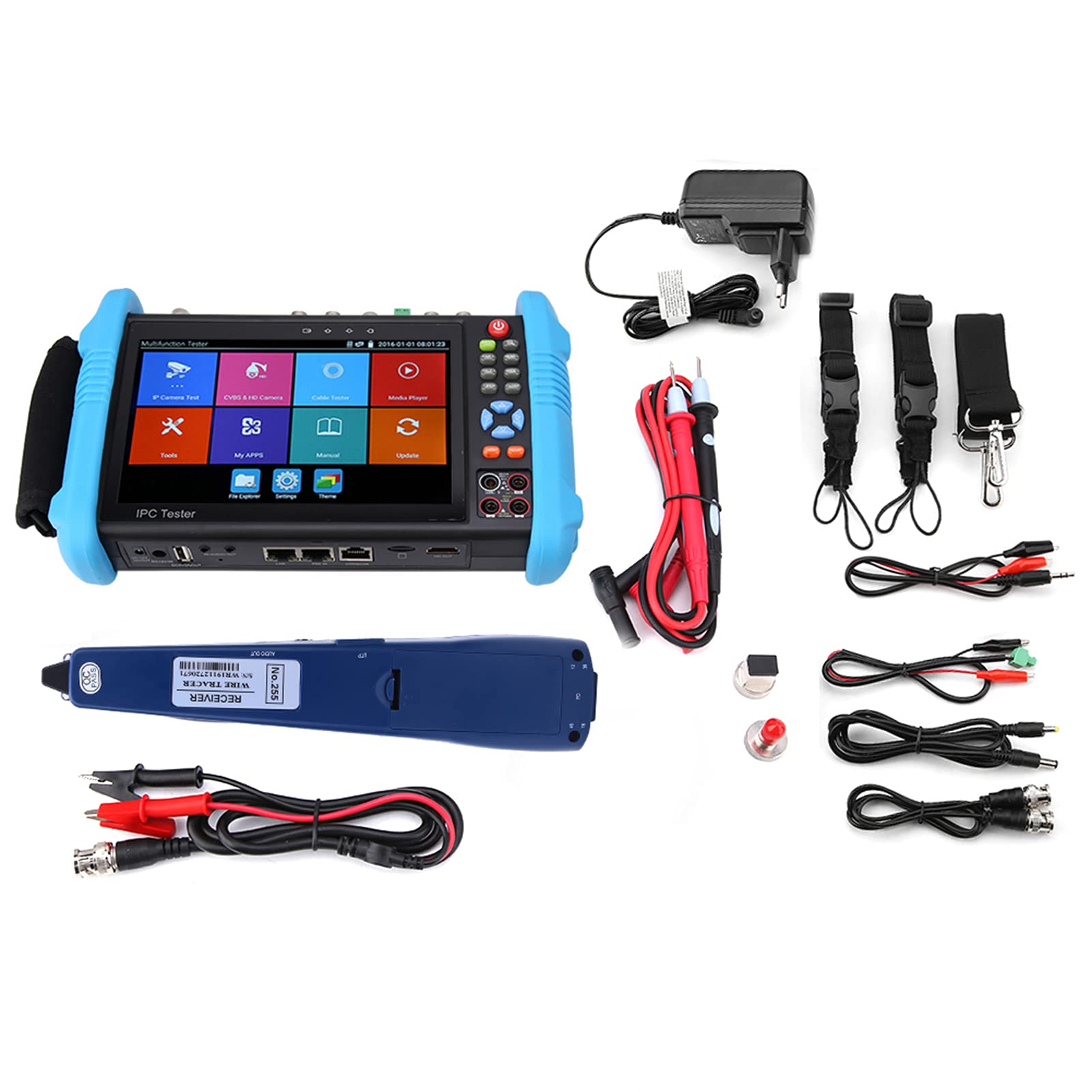 IP CCTV Tester Monitor, TVI CVI AHD CCTV Tester per l'installazione di telecamere di Sicurezza per Creare Report di Test(IPC-9800MOVTADHS-Plus, Regolamenti Europei)