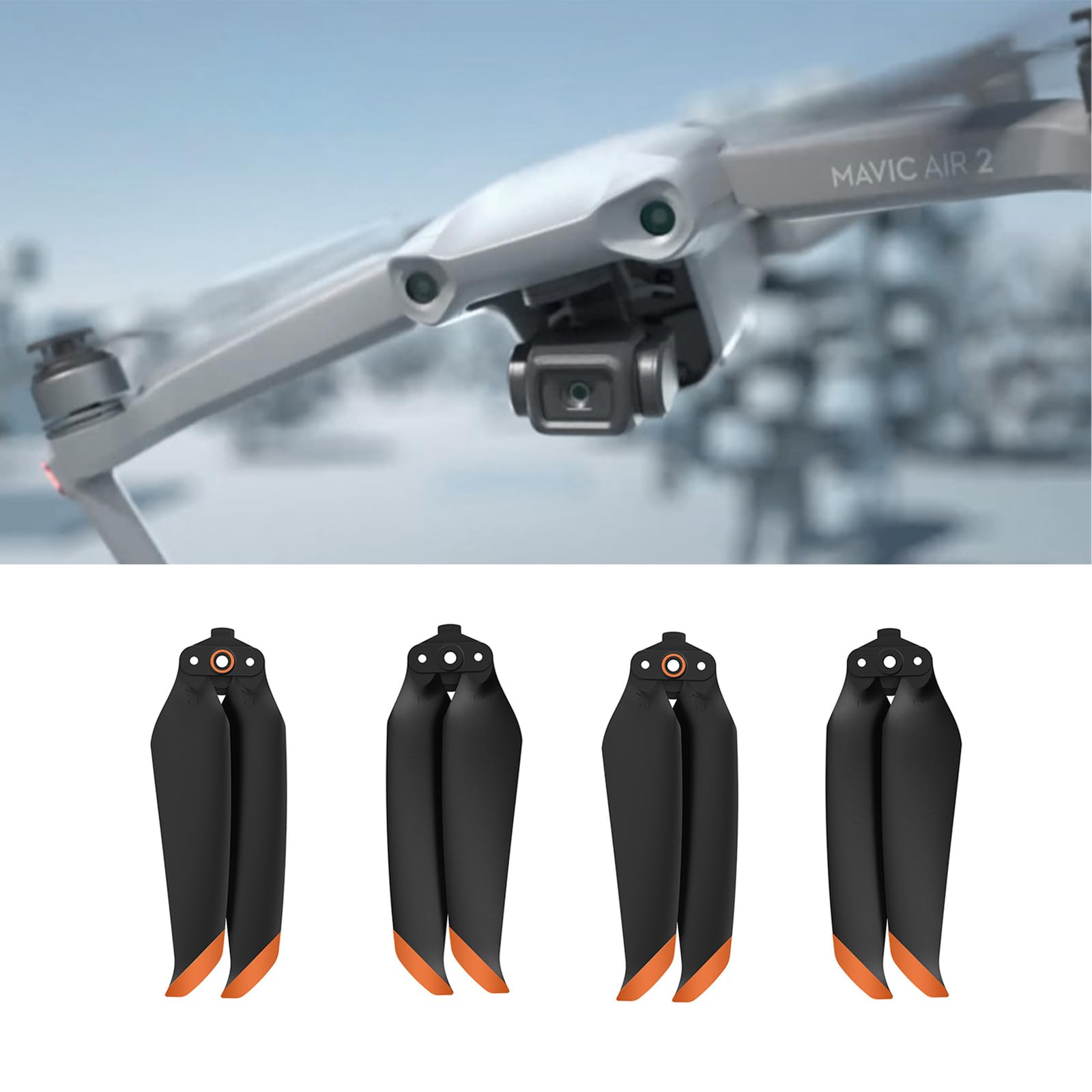 (10Pcs) Mavic Air 2/Air 2s Propellers Spare Blades Low Noise,Quick-Release Props Quadcopter Replacement for DJI Air 2s / Mavic Air 2 Drone Accessories