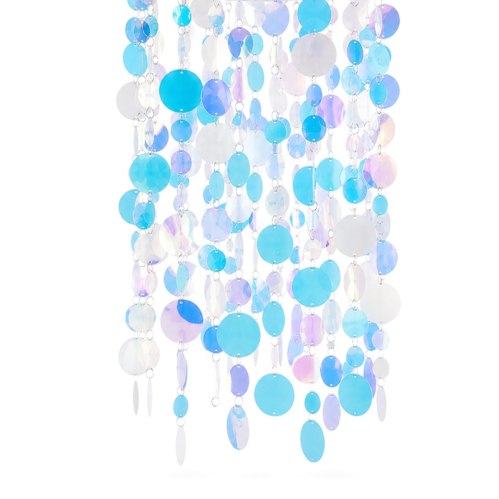 Blue Iridescent Party Garlands for Indoor Outdoor Ceiling Decor