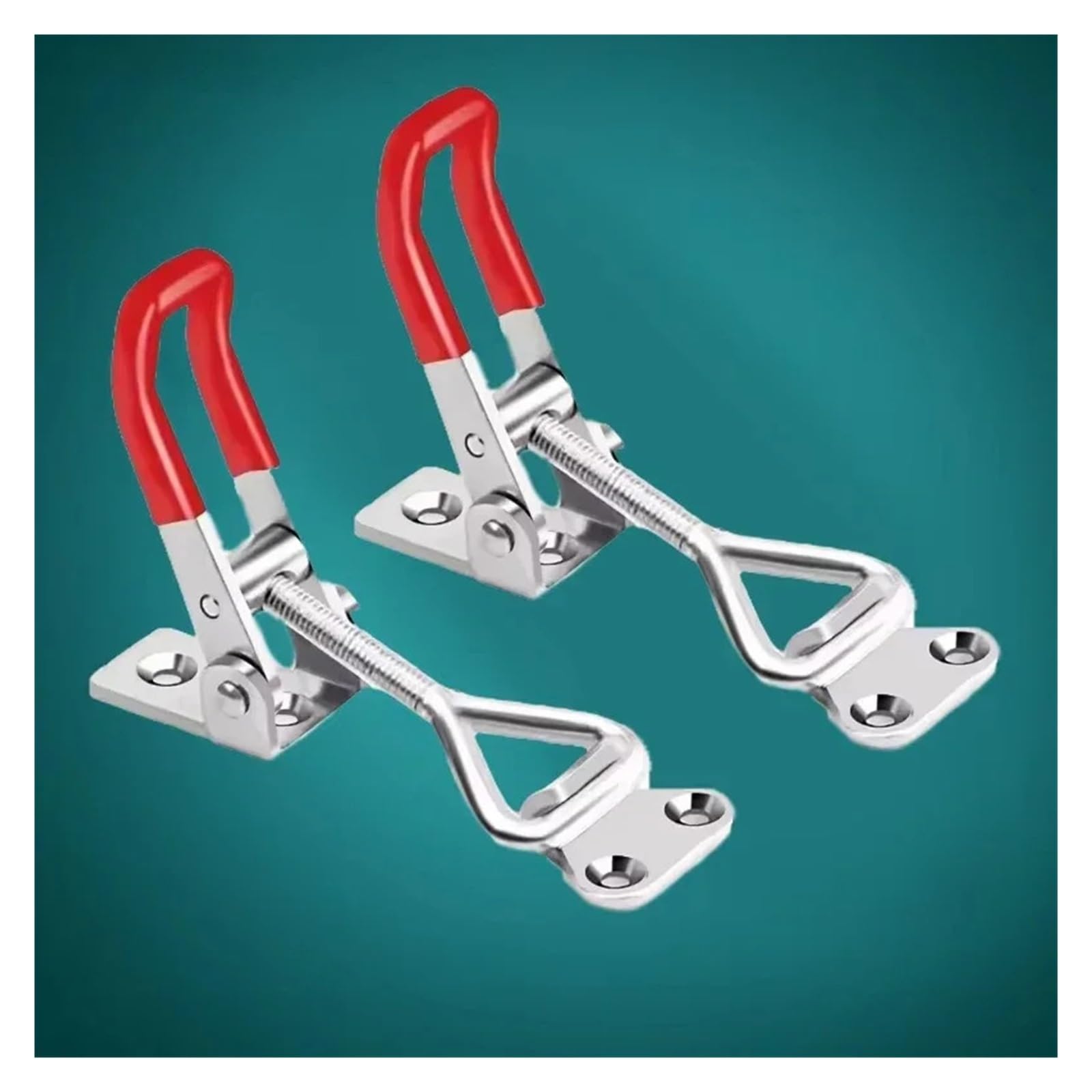 Morsetto a ginocchiera regolabile in ferro zincato/acciaio inossidabile da 8 pezzi Chiusura a sgancio rapido antiscivolo Push Pull(Iron Galvanized)