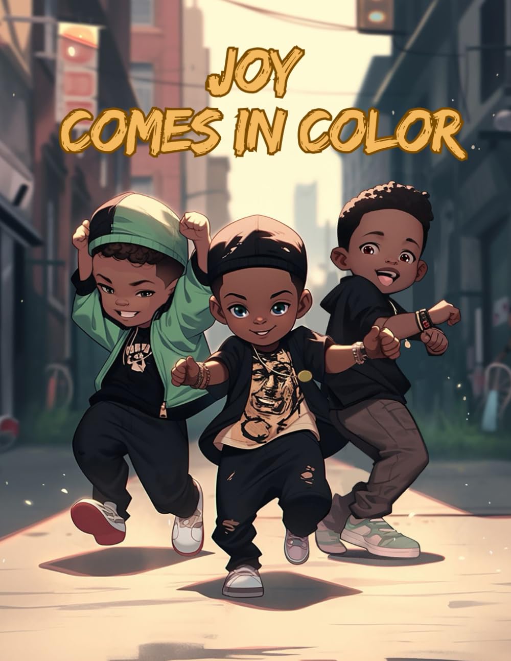 JOY COMES IN COLOR: A Positive Coloring Book Celebrating Black Boy Joy, Confidence, and Creativity