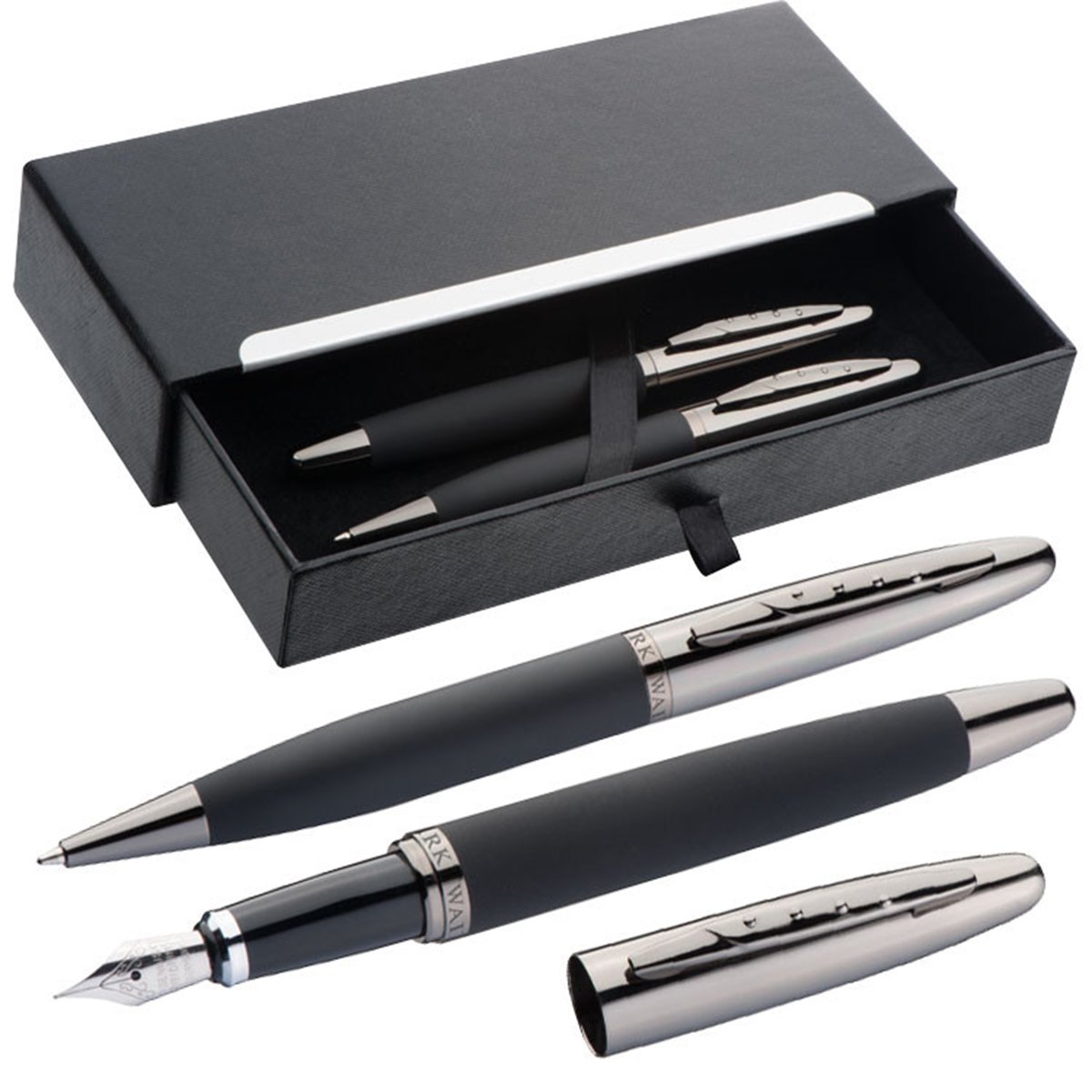 Set scrittura Mark Twain con penna a sfera e penna stilografica