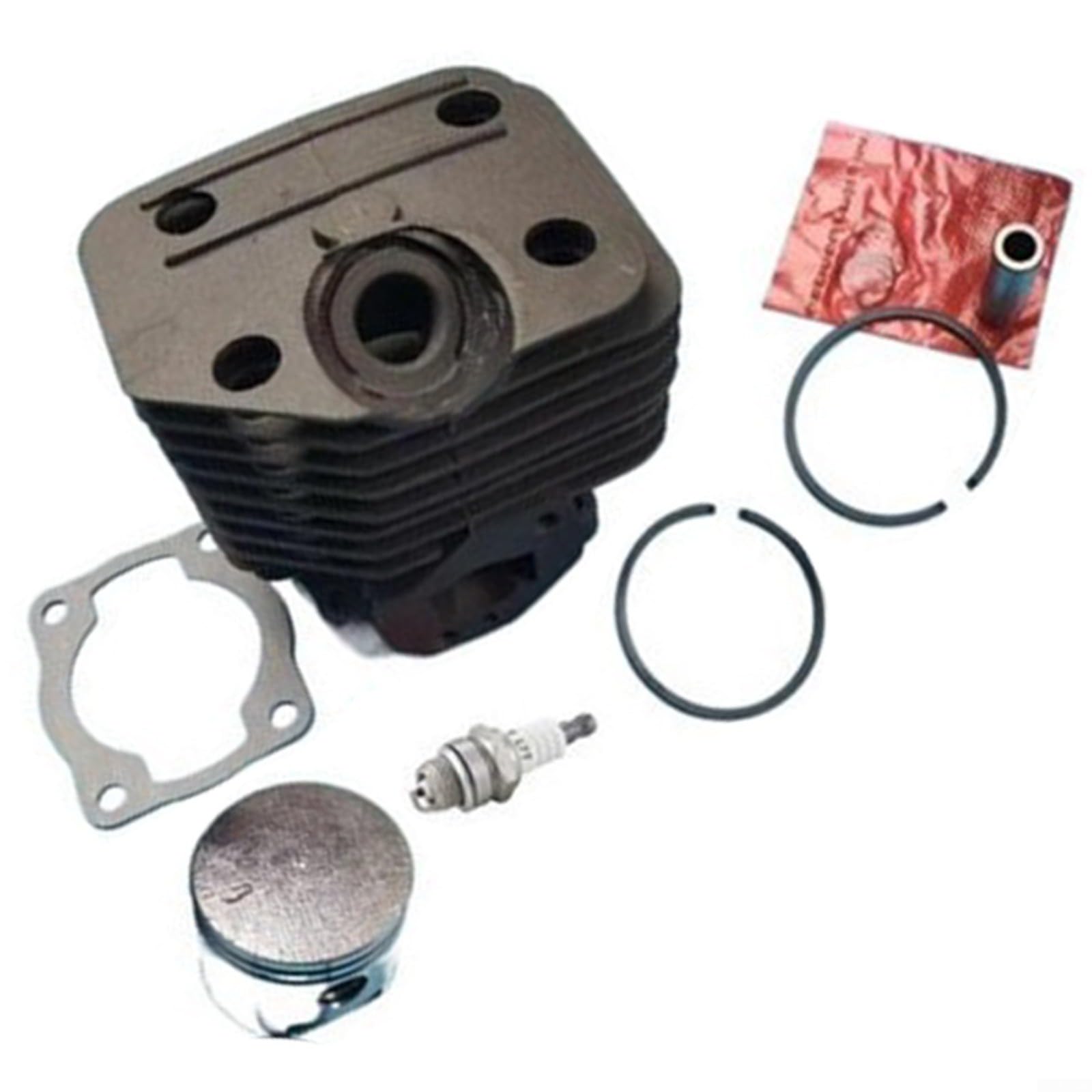 Kit de bloque de cilindro de cortacésped de 36 mm de metal para montaje de pistón compatible con TBC355 TBC358 TBC368 SUM338 SUM355 BG338 forro de cilindro para mantenimiento de jardín al aire