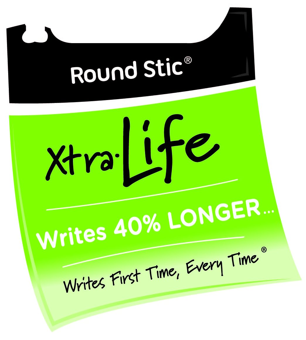 BIC Round Stic Xtra Life Ballpoint Pen, Medium Point (1.0mm), Blue, 12-Count - Image 4