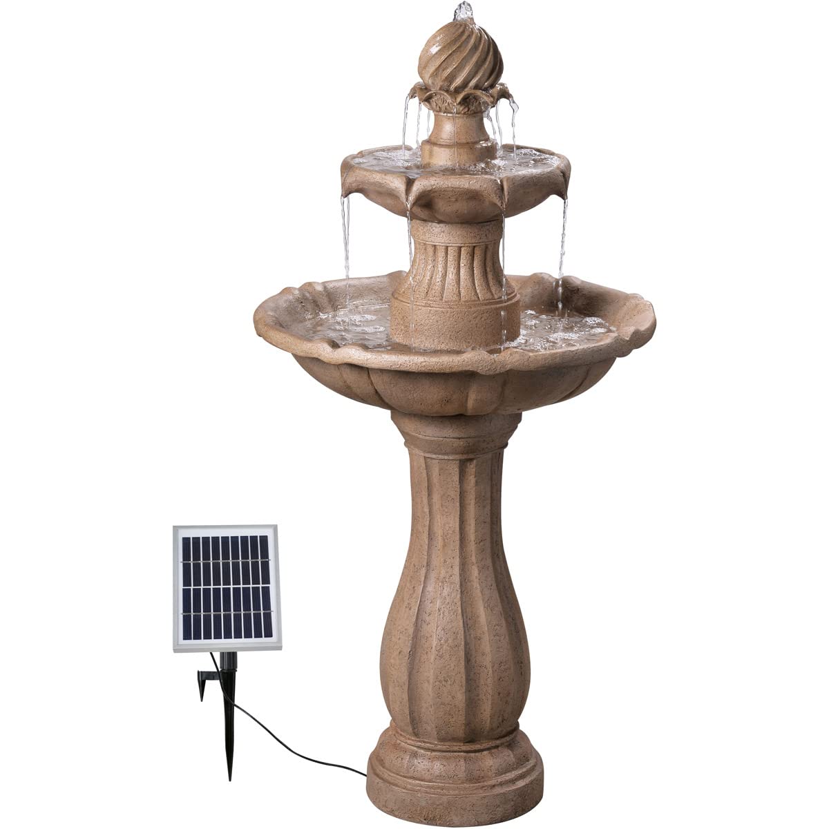 Kenroy Home Frost Outdoor Solar Floor Fountain
