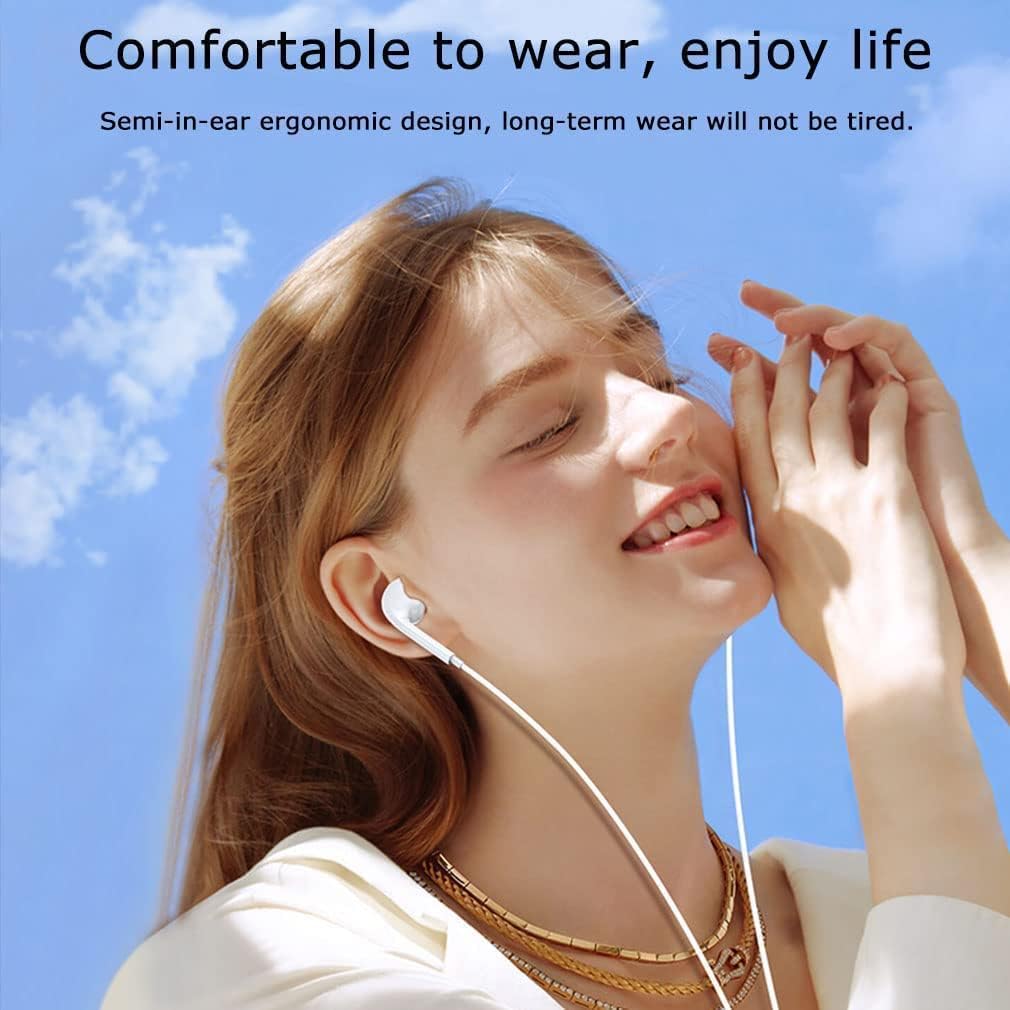2 Pack Apple Earbuds Wired with Lightning Connector[Apple MFi Certified](Built-in Microphone & Volume Control) iPhone Headphones Earphones Compatible with iPhone 14/13/12/SE/11/XR/XS/X/8/7-All iOS
