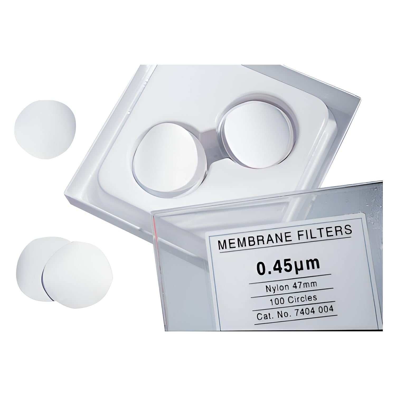 GE Bio-Sciences 7404-002 Membrane Filter Circle, 25 mm Diameter, 0.45 µm Pore Size, Nylon (Pack of 100)