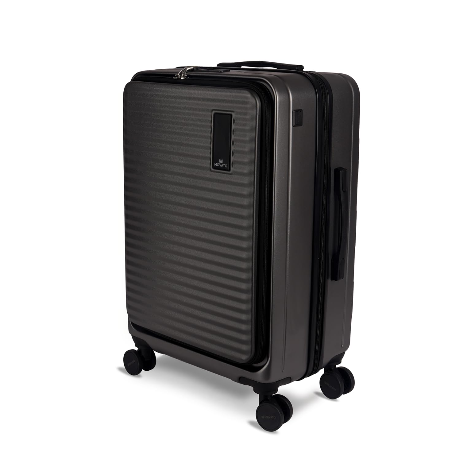 Orlando 55cm Cabin Trolley | Front Opening Laptop Access | Expandable Hard Shell Suitcase | Performance-Tested Silent Wheels | TSA Lock | 3-Year International Warranty | Metallic Silver-image-20
