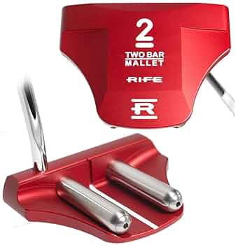 RIFE 2 BAR マレットパター　極美品 楽天市場】【センターシャフト】RIFE Two Bar BLACK CS MALLET
