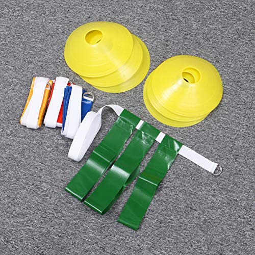 Conjunto de 10 peças de cinto de futebol Besportble, cones de disco esportivos para esportes ao ar l