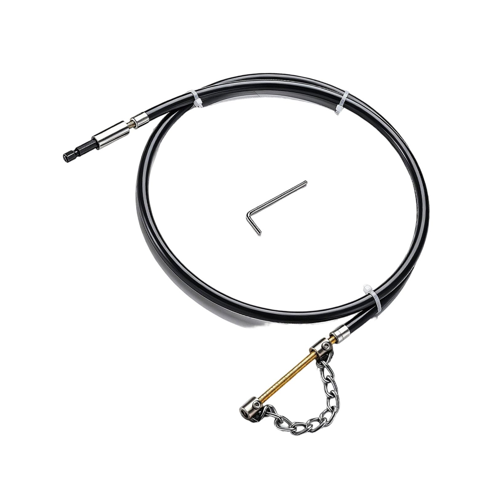 Drain Cleaning Snake Resistant Drain Auger Chain Cleaner Drains Cleaner with Connector Clog Tool Flexible Auger