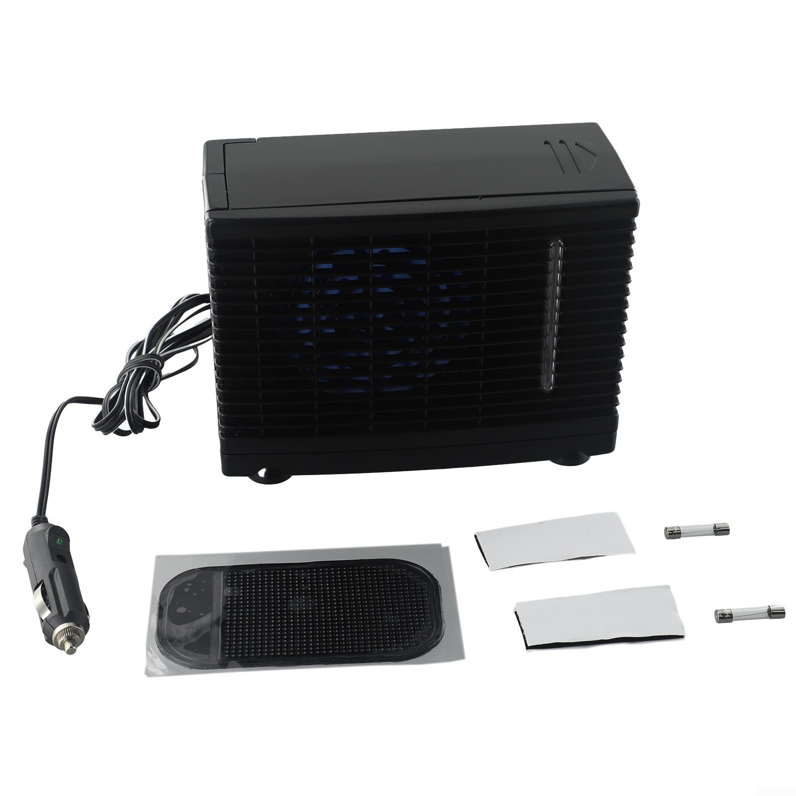 Niceminiwall Condizionatore d'aria portatile da 12 V con raffreddamento ad acqua per auto, casa, camper, barca o ufficio, design compatto e silenzioso con serbatoio dell'acqua fredda per freschi