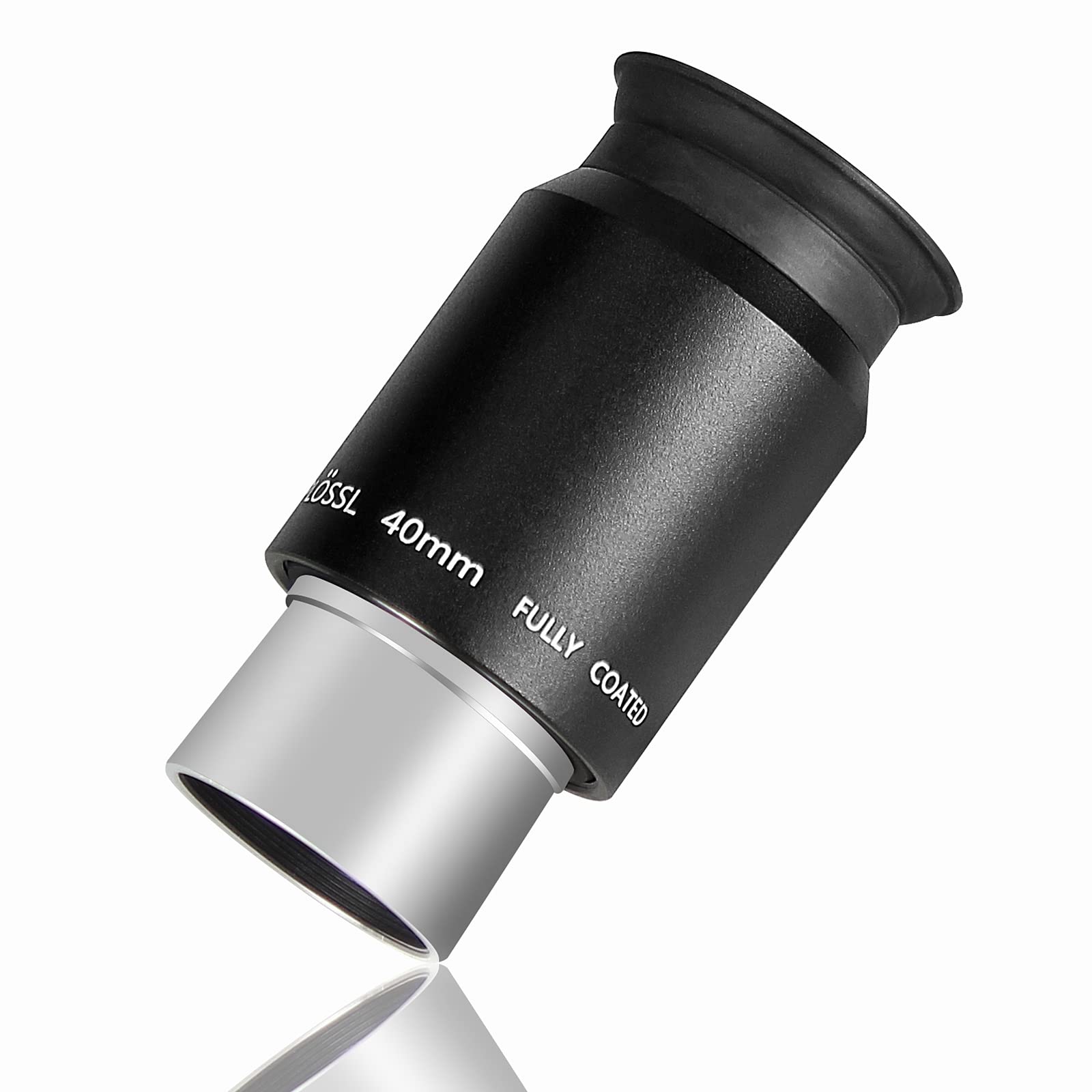 SOLOMARK Télescope 1,25 pouces Super Plossl Oculaire 40 mm Design Plossl 4 éléments filetés pour filtres d'astronomie standard de 1,25 pouces