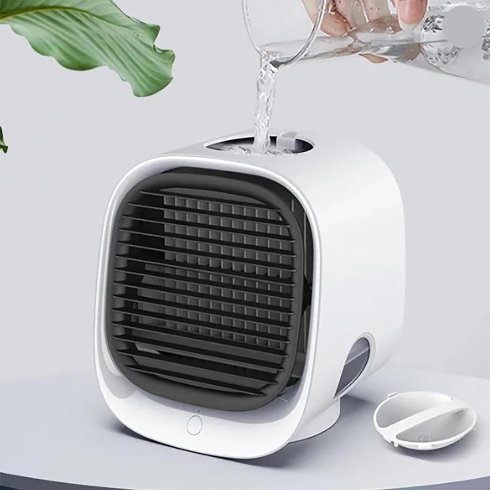Mini ventilateur climatiseur, ventilateur de refroidissement haute efficacité, léger et portable, avec un réservoir d'eau de 500 ml | Leroy Merlin