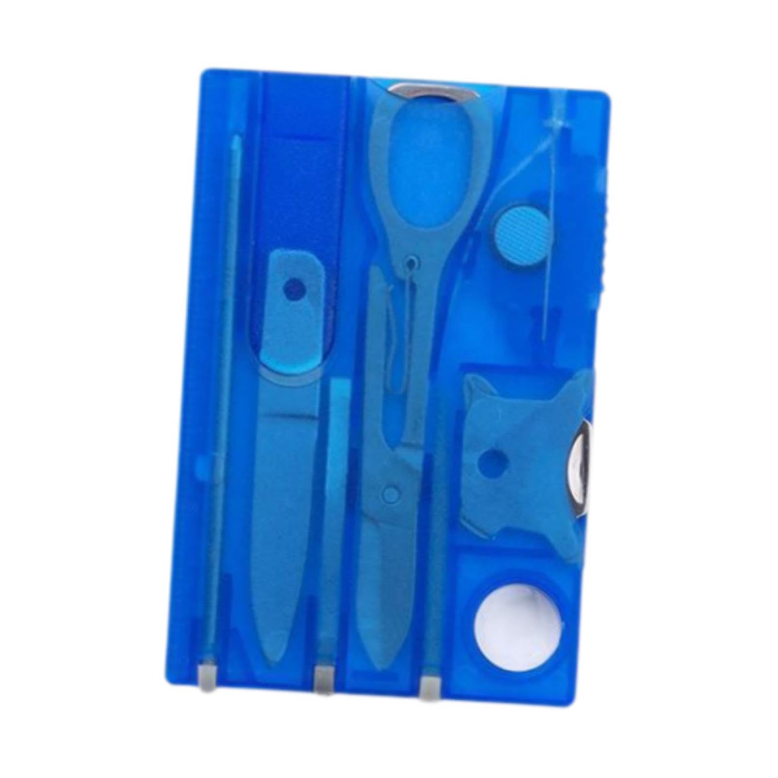 VELURA Card Gadgets Multifunctional for Birthday Gifts Traveling Cycling Blue|1 Set Outdoor Multitool|Pocket, Multi Tools| Outdoor Sports |Sporting Goods-image-32