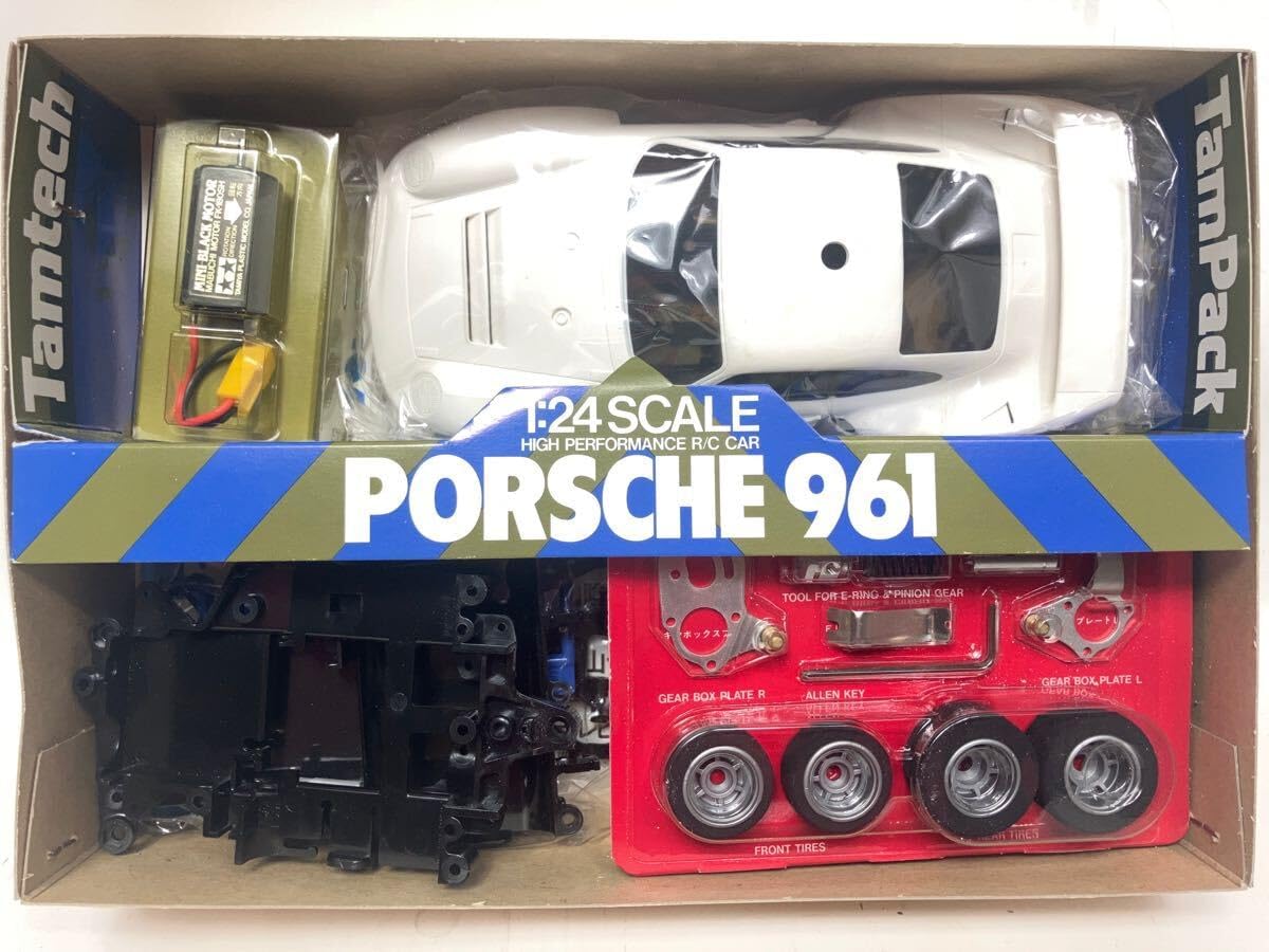 当時物 タミヤタムテック 1/24電動RCカー フルセット ポルシェ