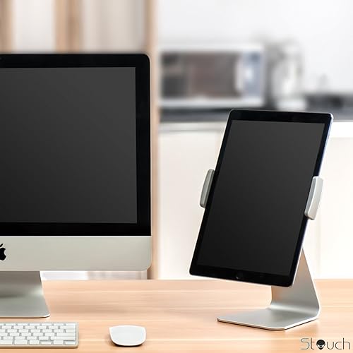 Miniatura 9 de Soporte para tableta, soporte de escritorio de aluminio giratorio de 360, compatible con Galaxy Tab S8 de 7 a 13 pulgadas, iPad ProAirMini, Nexus,