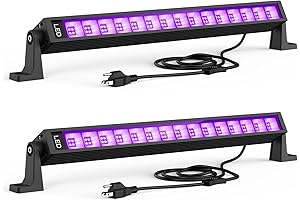 2PCS 42W Black Light Bar - Enhance Glow Parties, Body Paint, and Atmospheres