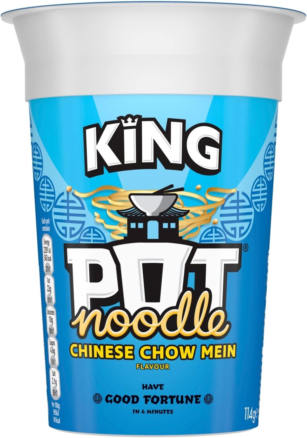 Pot Noodle King Pot Chinese Chow Mein 114g