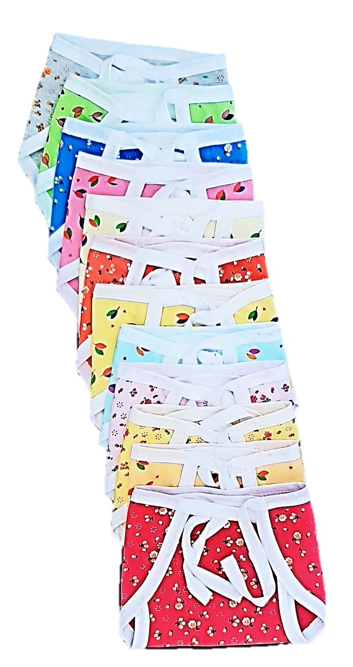 Washable Reusable Multicolour Hosiery Cotton Langot,Nappy for New Born Baby Kids (0-6 Months,) (Pack of 10)-image-25
