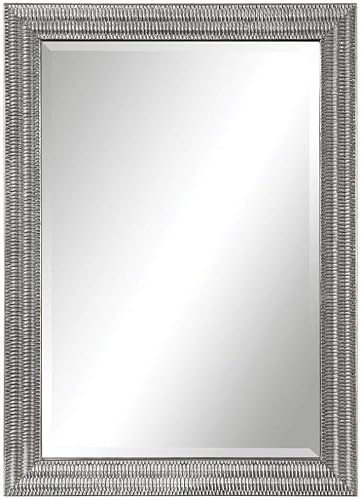 Uttermost Alwin Silver Leaf - Espejo de pared de 29 12 x 41 12 pulgadas