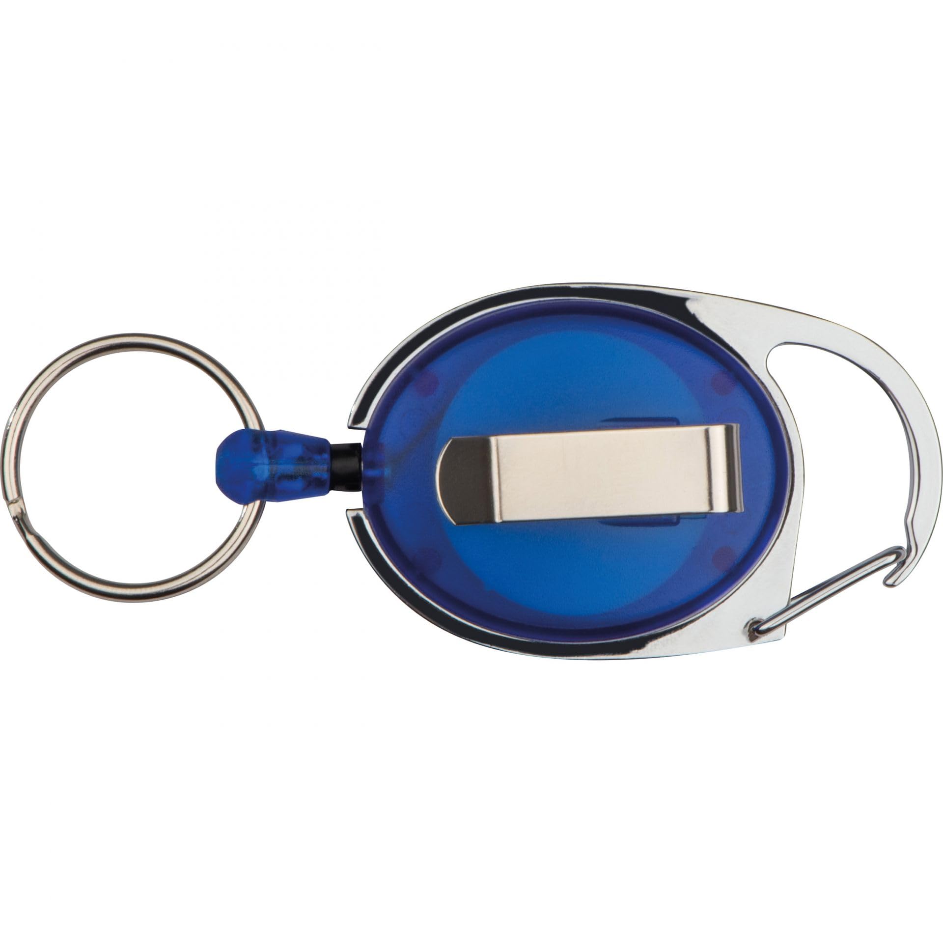 Porta Skipass Blu Trasparente con Portachiavi, Cartellino, Ausweisjojo, Yoyo 10-pc