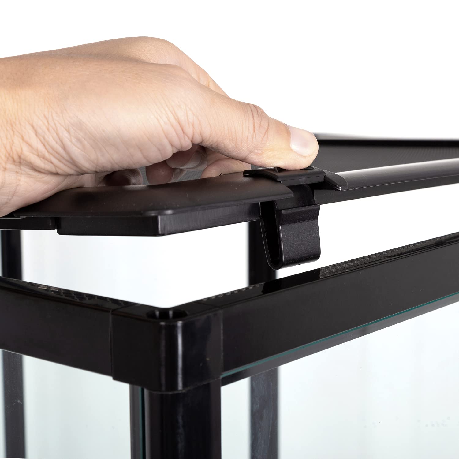 REPTI ZOO Amphibian Habitat Tank - Terrario verticale per rettili in vetro con visione completa, 30,5 x 30,5 x 45,7 cm, con base profonda e ventilazione superiore