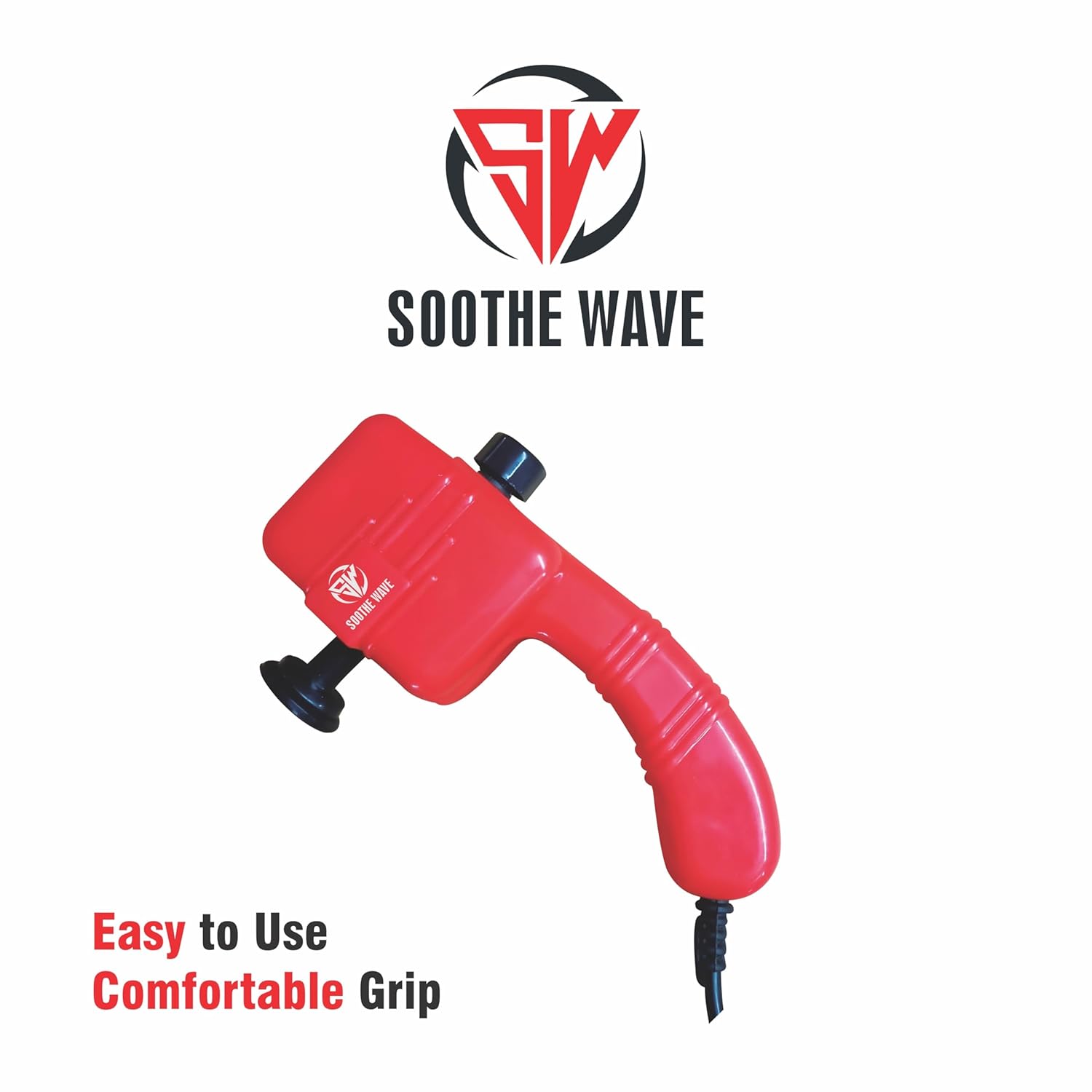 Soothe Wave Handheld Body and Face Massager – Full Body Relaxation Machine for Pain Relief, Muscle Relaxation and Facial Rejuvenation (Red) Soothe Wave Handheld Body and Face Massager – Full Body Relaxation Machine for Pain Relief, Muscle Relaxation and Facial Rejuvenation (Red)
