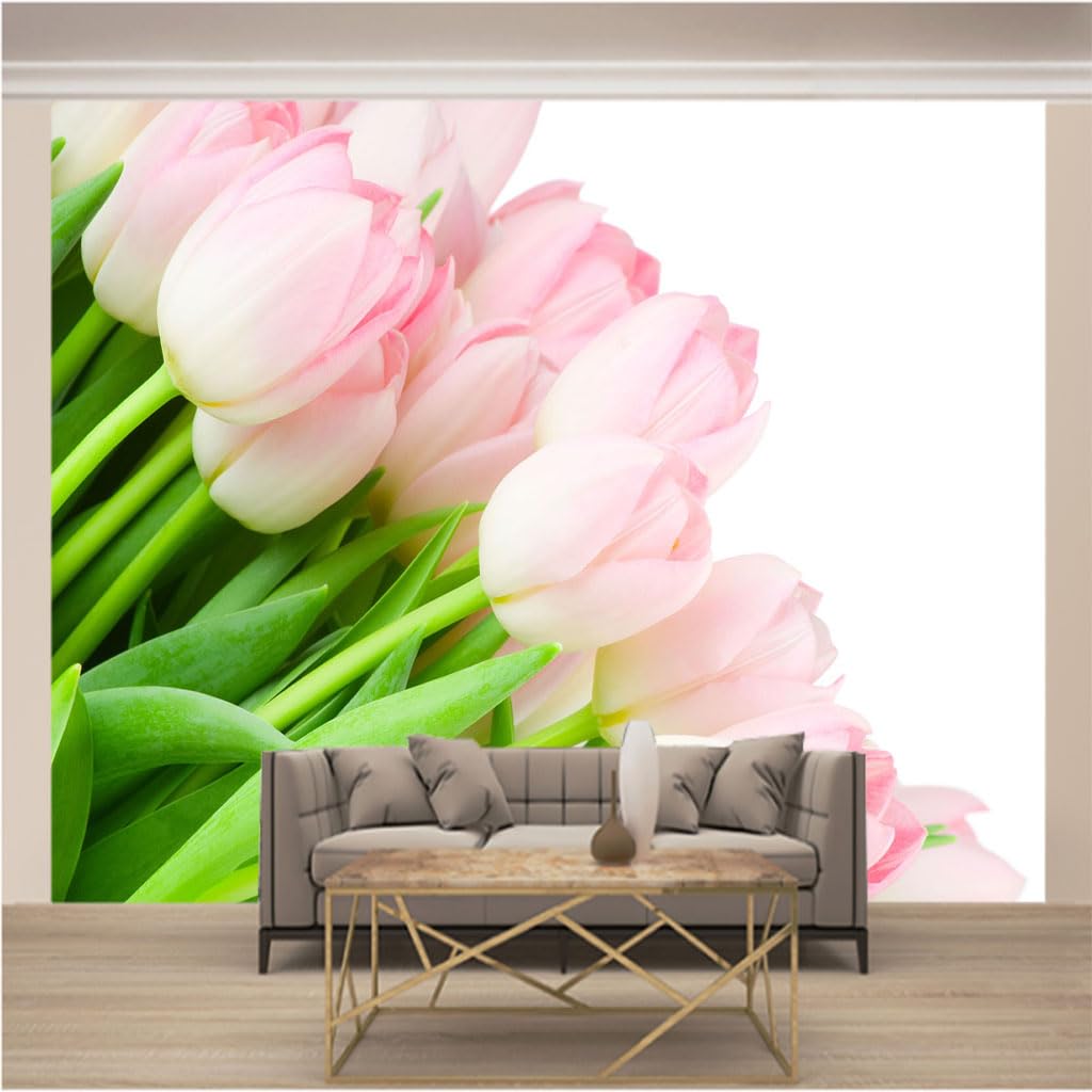 Photo mural intisse tulipes xxl pour creer une atmosphere zen dans votre chambre
