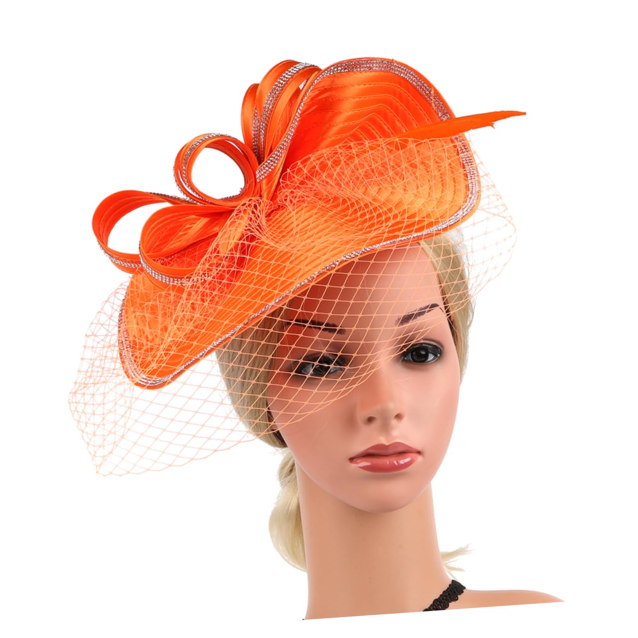 VALICLUD Sombrero Fascinator De Malla Para Eventos Elegantes Para Bodas Fiestas De Té y Cócteles Accesorio De Moda Para Mujeres