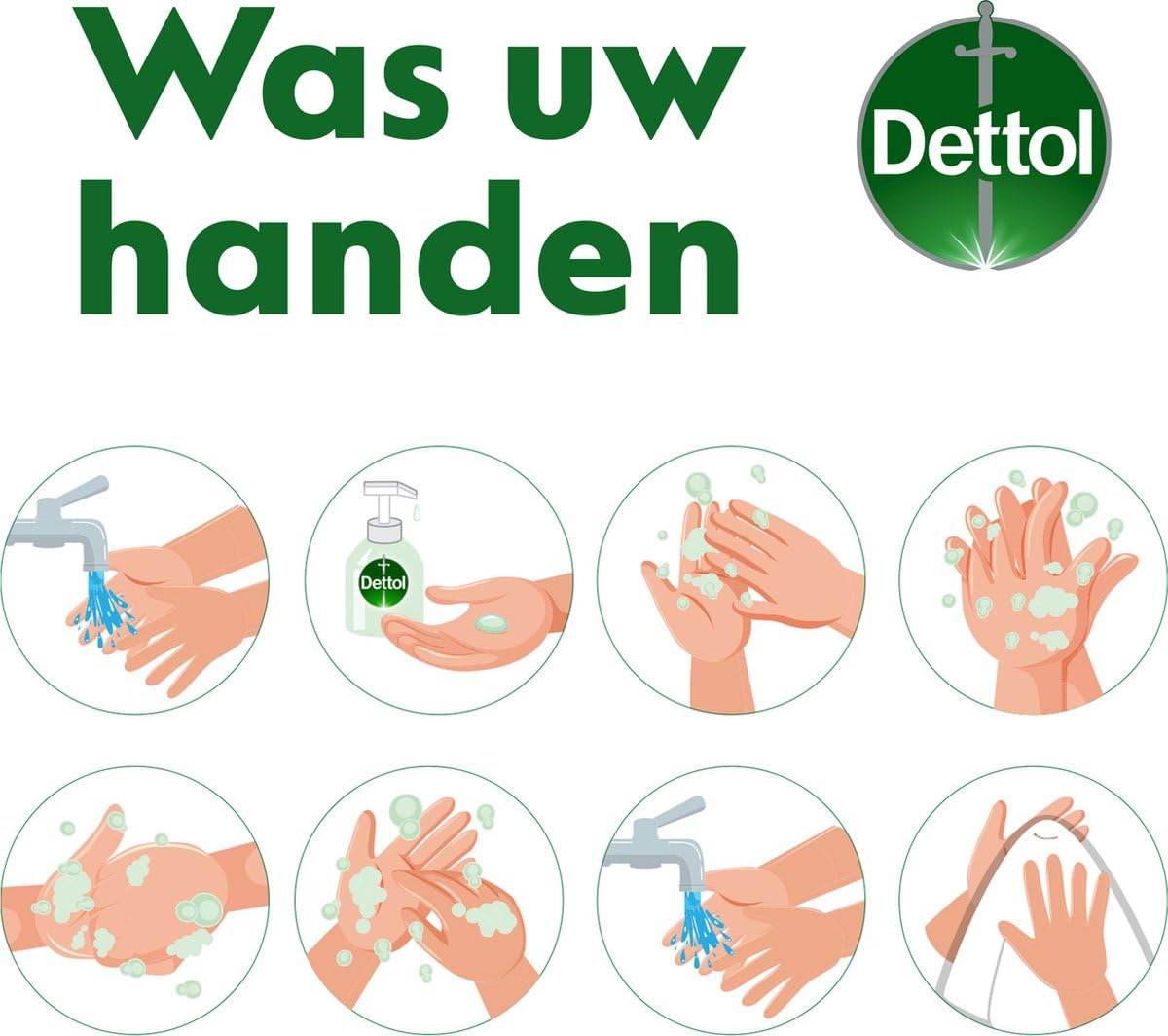 Dettol Mydło do rąk - oryginalne - 250 ml x6