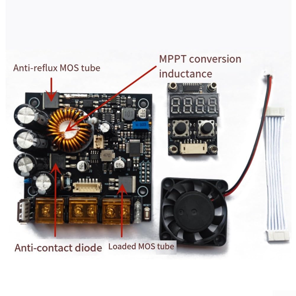 30a 12v 24v Mppt Solar Charge Controller 50vdc Pv Regulator Colorful Screen For Lithium Lifepo4