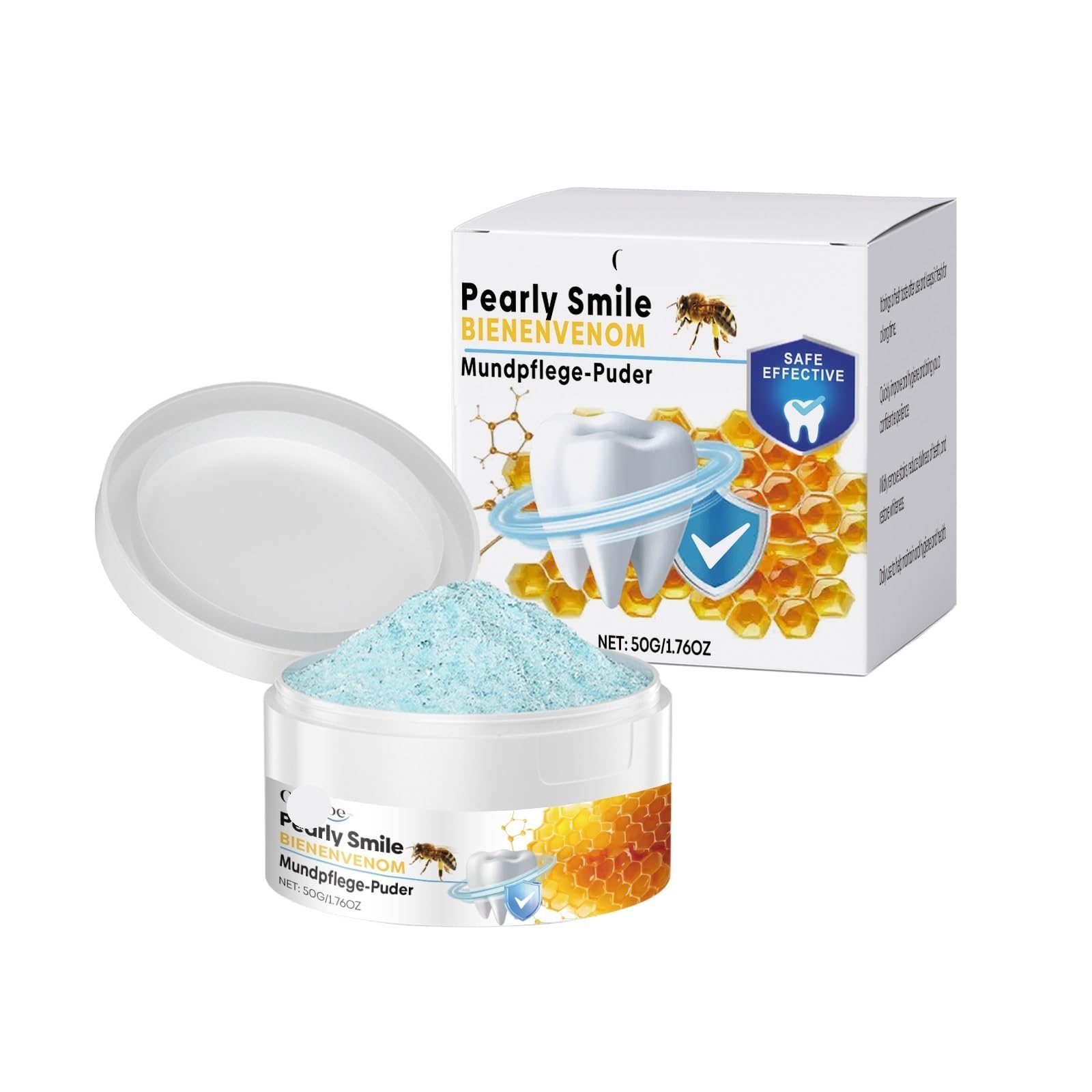 Poudre Nettoyante pour Les Dents Blancheur Lot de 3 Soin des Gencives