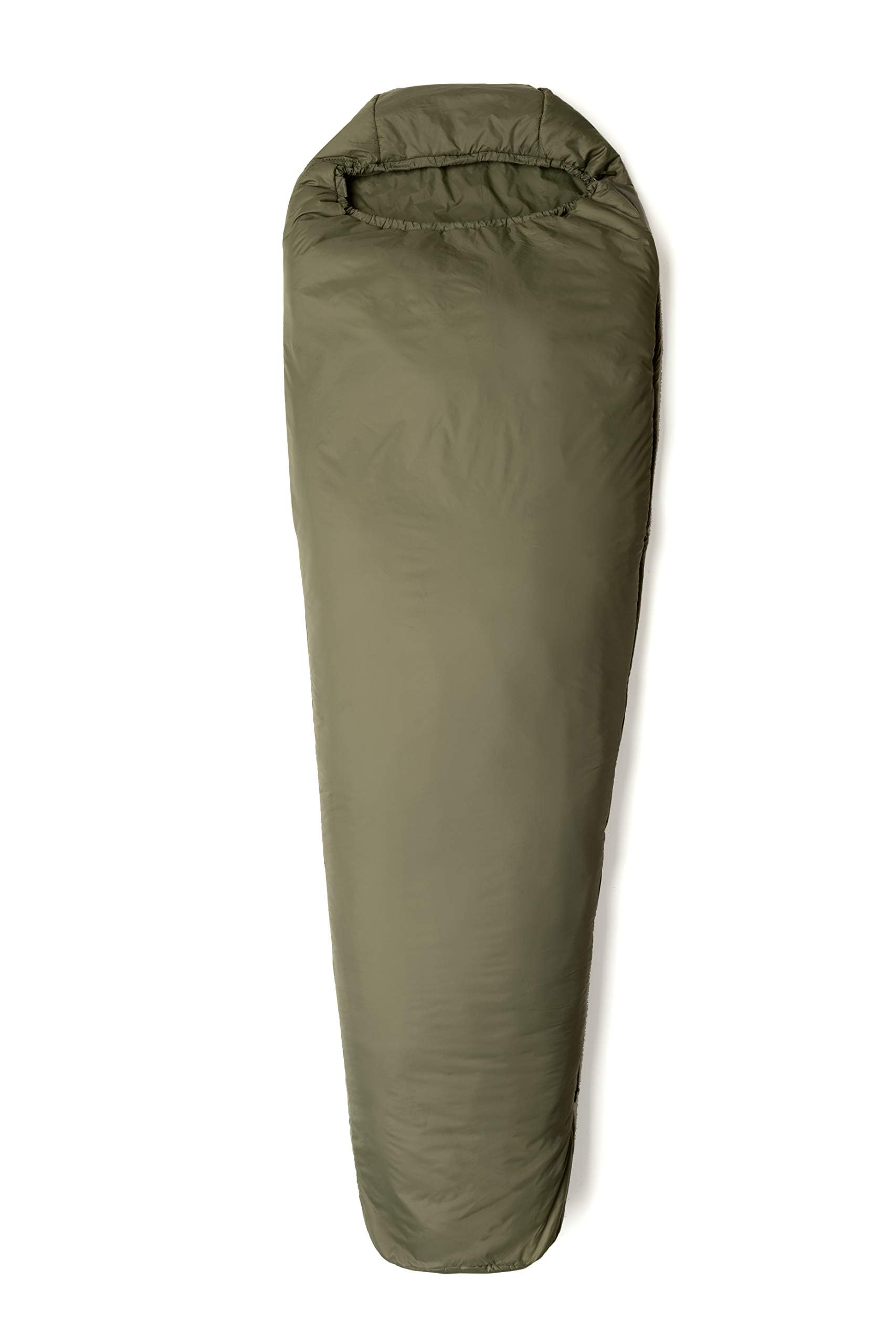 Snugpak Softie 6 WGTE Sleeping Bag with Softie Premier Insulation - Lightweight, Water-Repellent, Adjustable Hood, Two-Way Zips for Trekking, Camping - UK-Made (Olive, Left Side Zip Short)