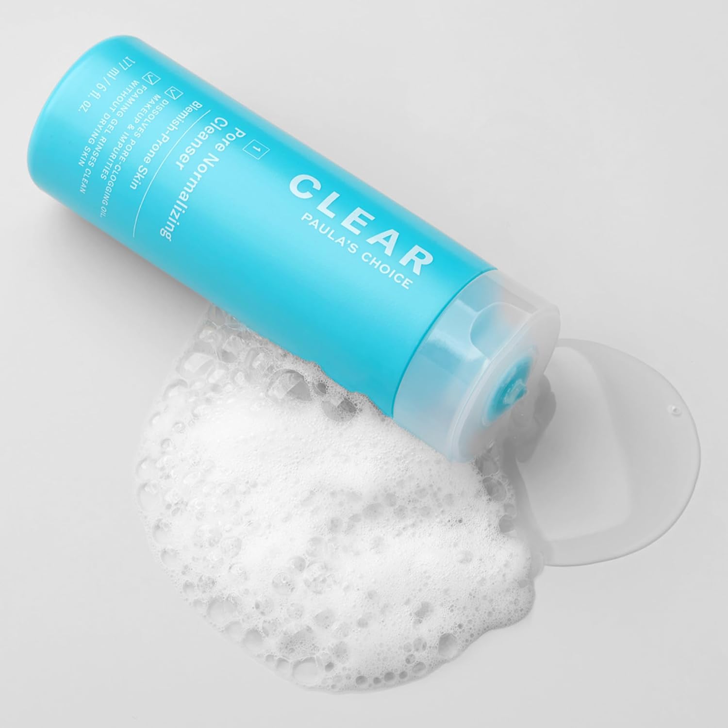 Paula's Choice CLEAR Pore Normalizing Facial Cleanser, Acne Daily Face Wash, Salicylic Acid Face Cleanser for Clogged & Enlarged Pores, Redness, Suitable for Blackhead-Prone Skin Fragrance Free - Image 6