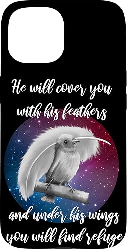 Vista 10 de iPhone 11 Pro He Will Cover You With His Feathers Bible Verse Salmo 91:4